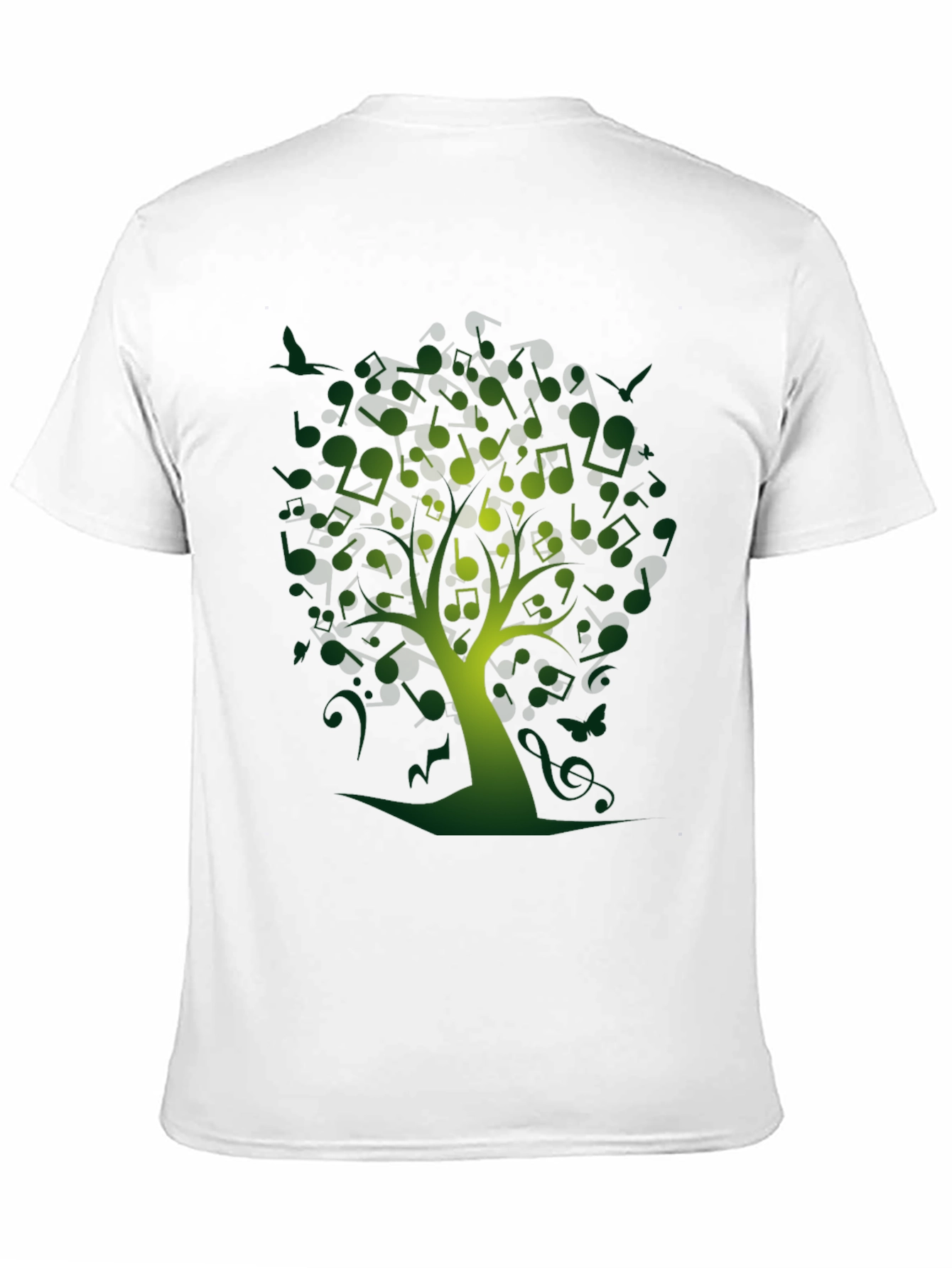 Musical Notes Tree Graphic Tee
