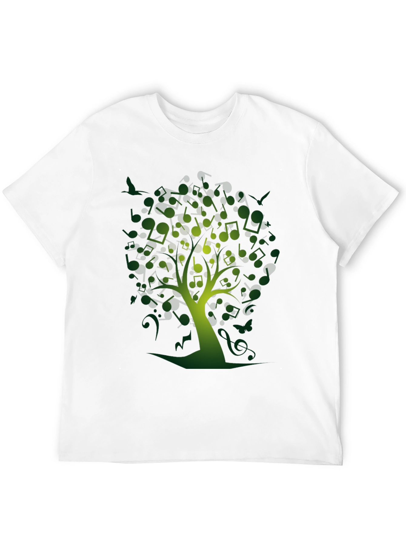 Musical Notes Tree Graphic Tee