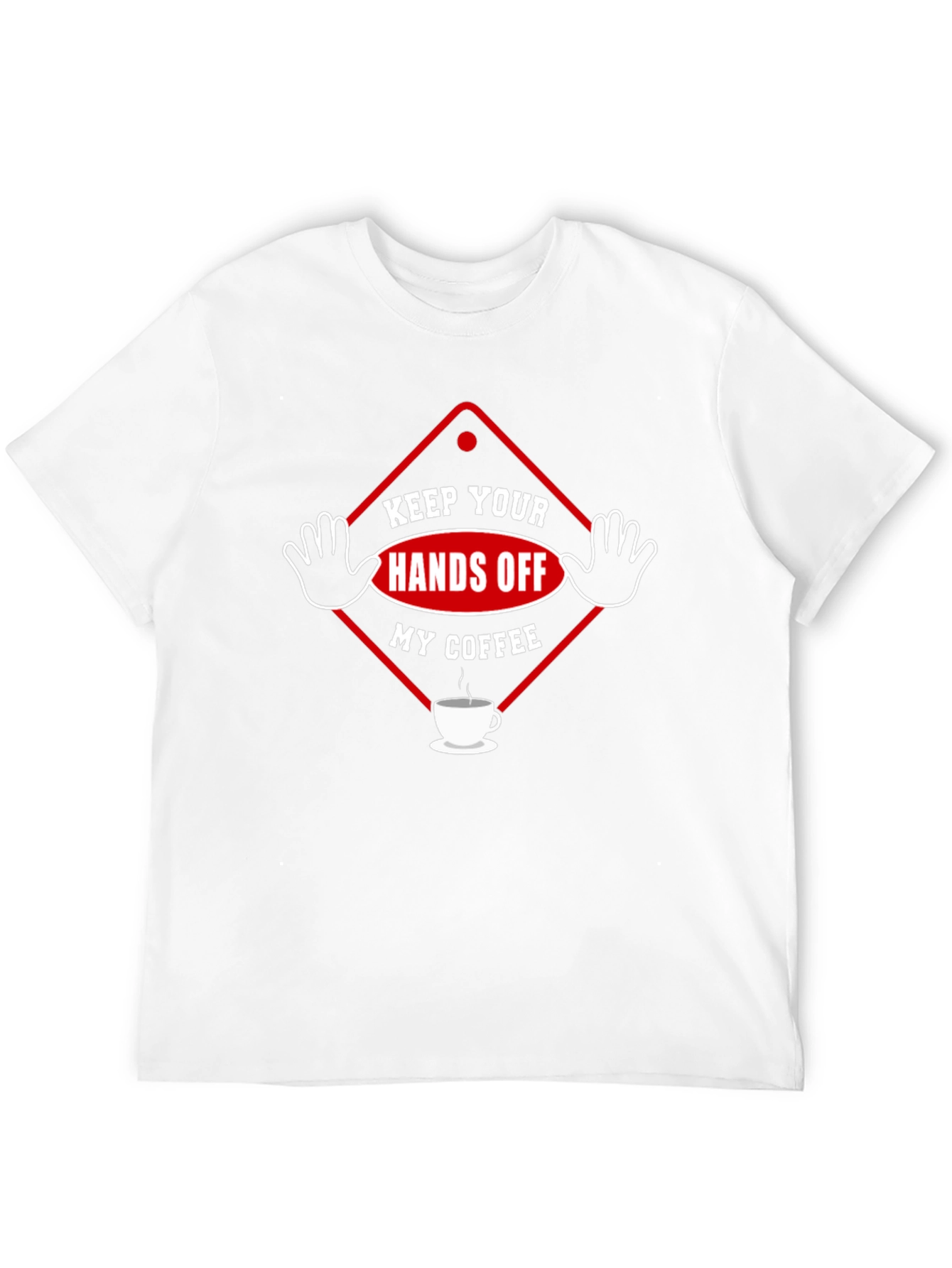 Keep Your Hands Off My Coffee Black T-Shirt
