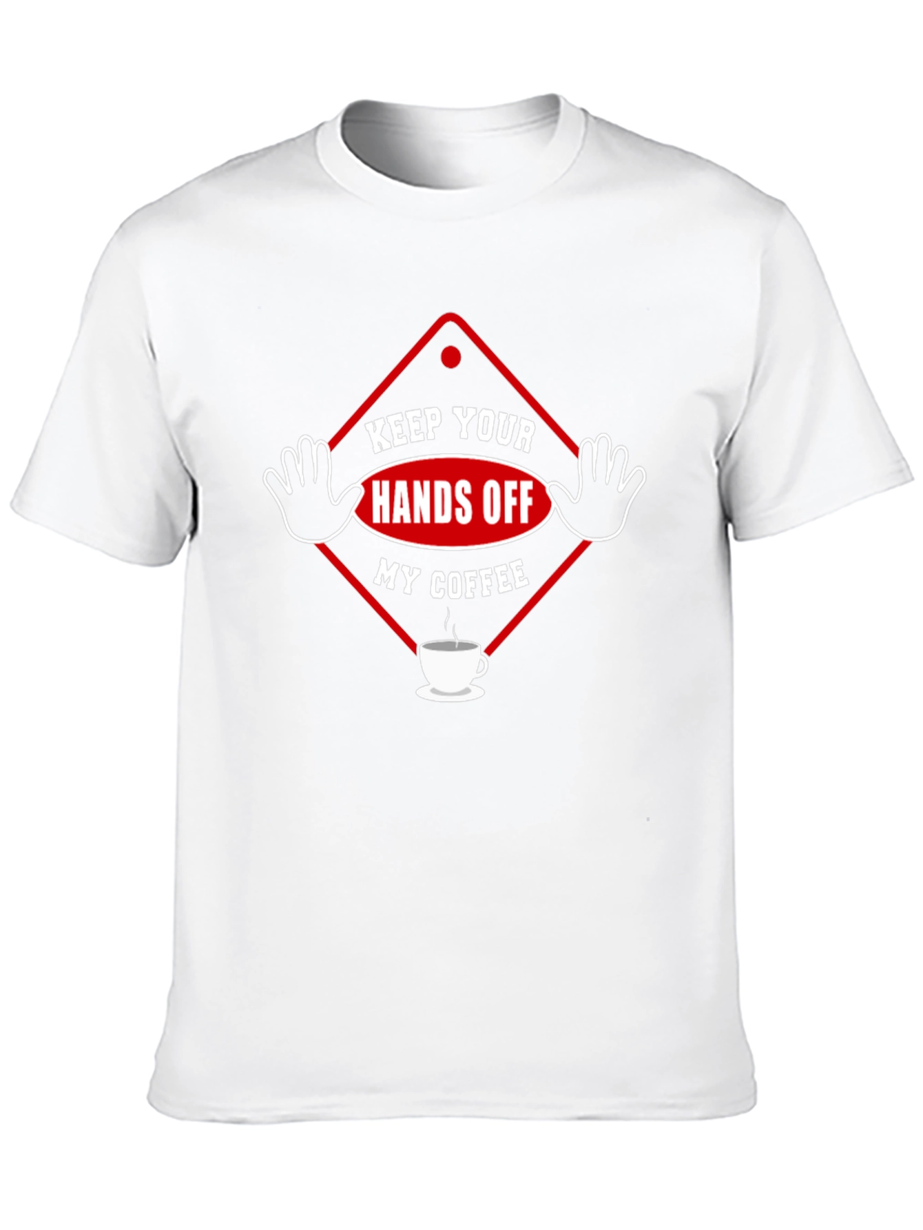Keep Your Hands Off My Coffee Black T-Shirt