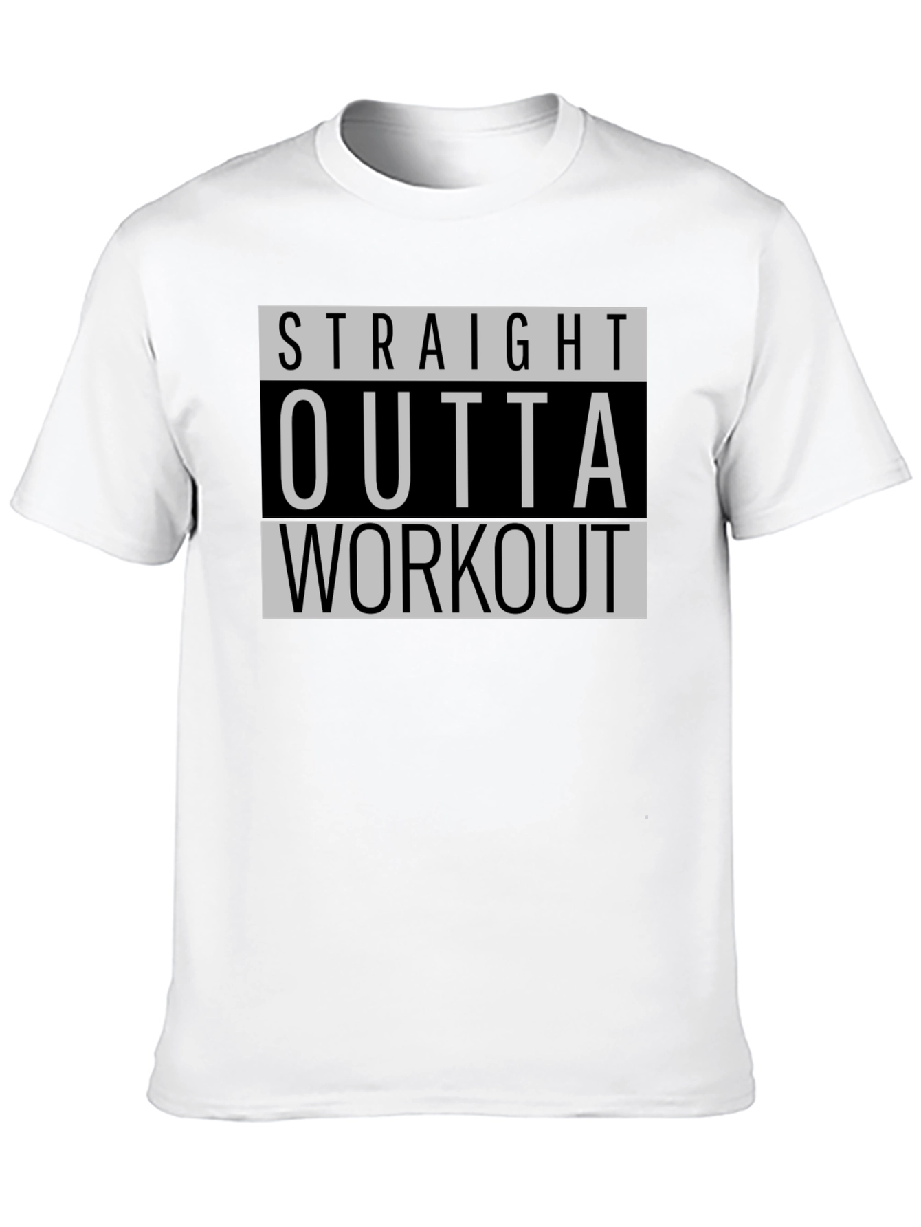 Straight Outta Workout Black T-Shirt