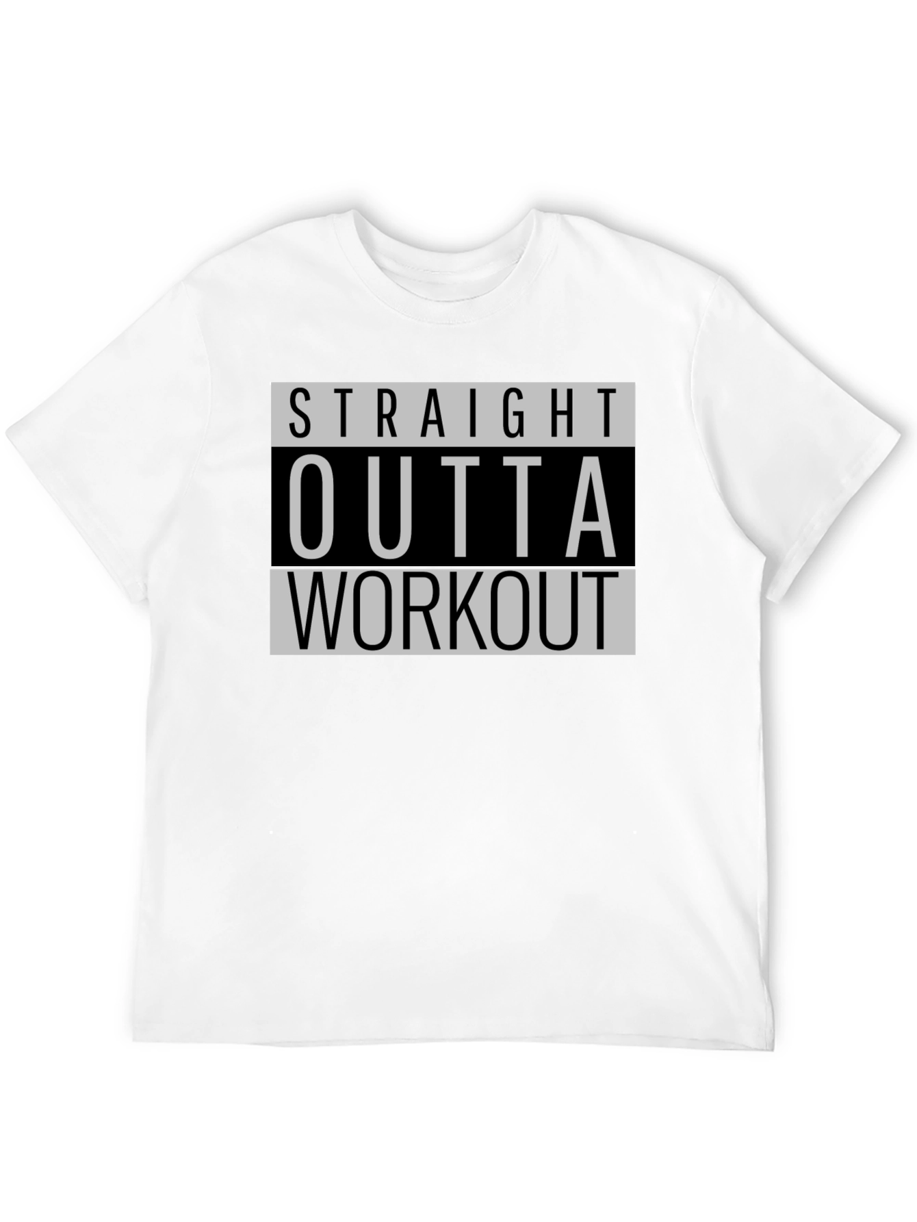 Straight Outta Workout Black T-Shirt