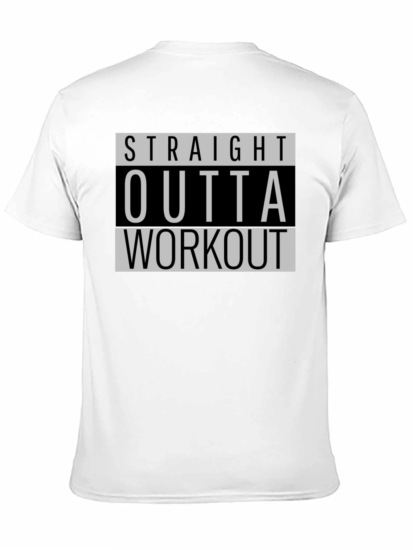 Straight Outta Workout Black T-Shirt