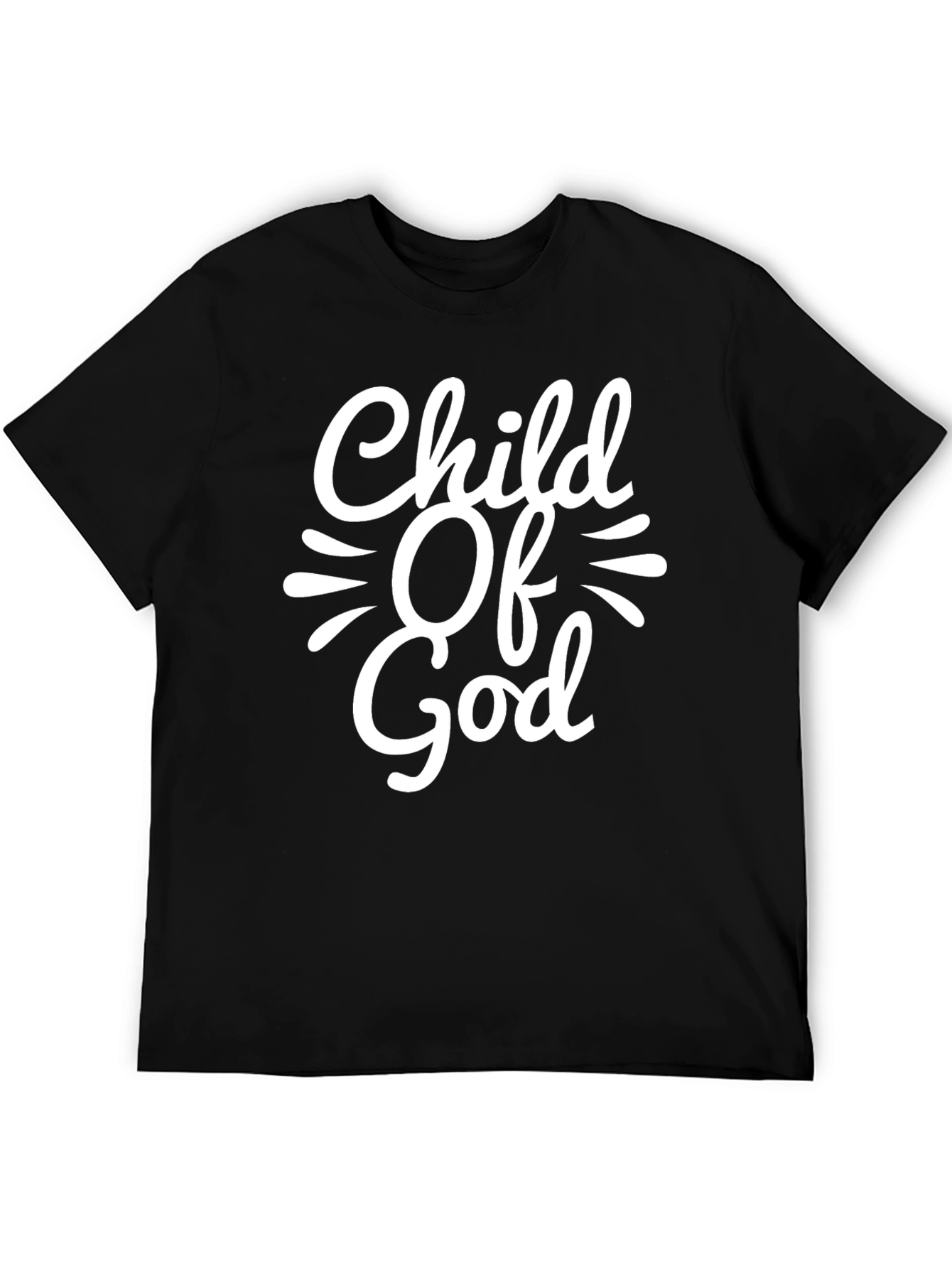 Child of God Christian Graphic T-Shirt - Black