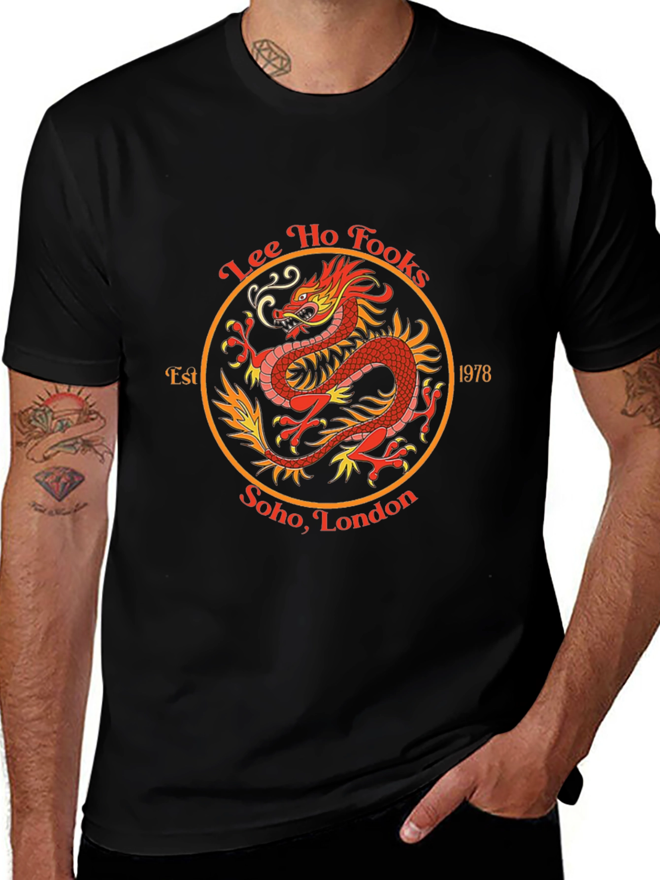 Lee Ho Fooks Dragon Tee - Soho London