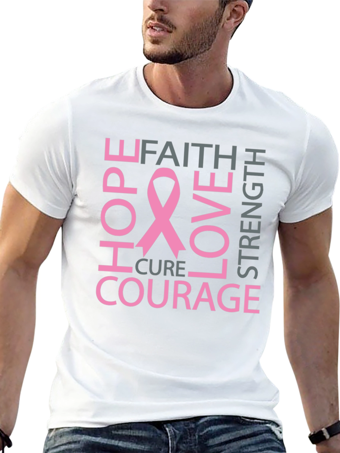 Breast Cancer Awareness Black T-Shirt