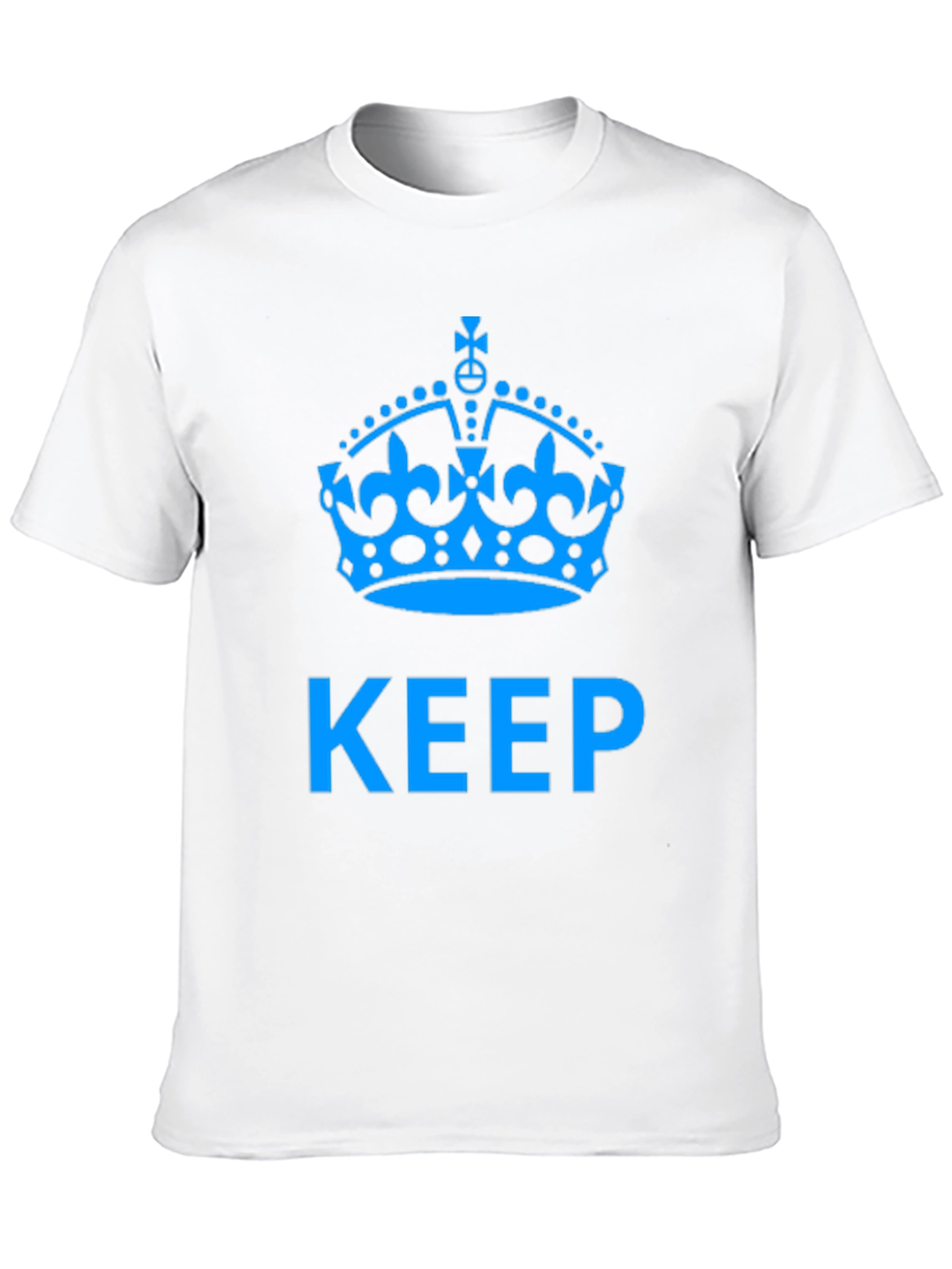 Keep Calm Crown Graphic Black T-Shirt