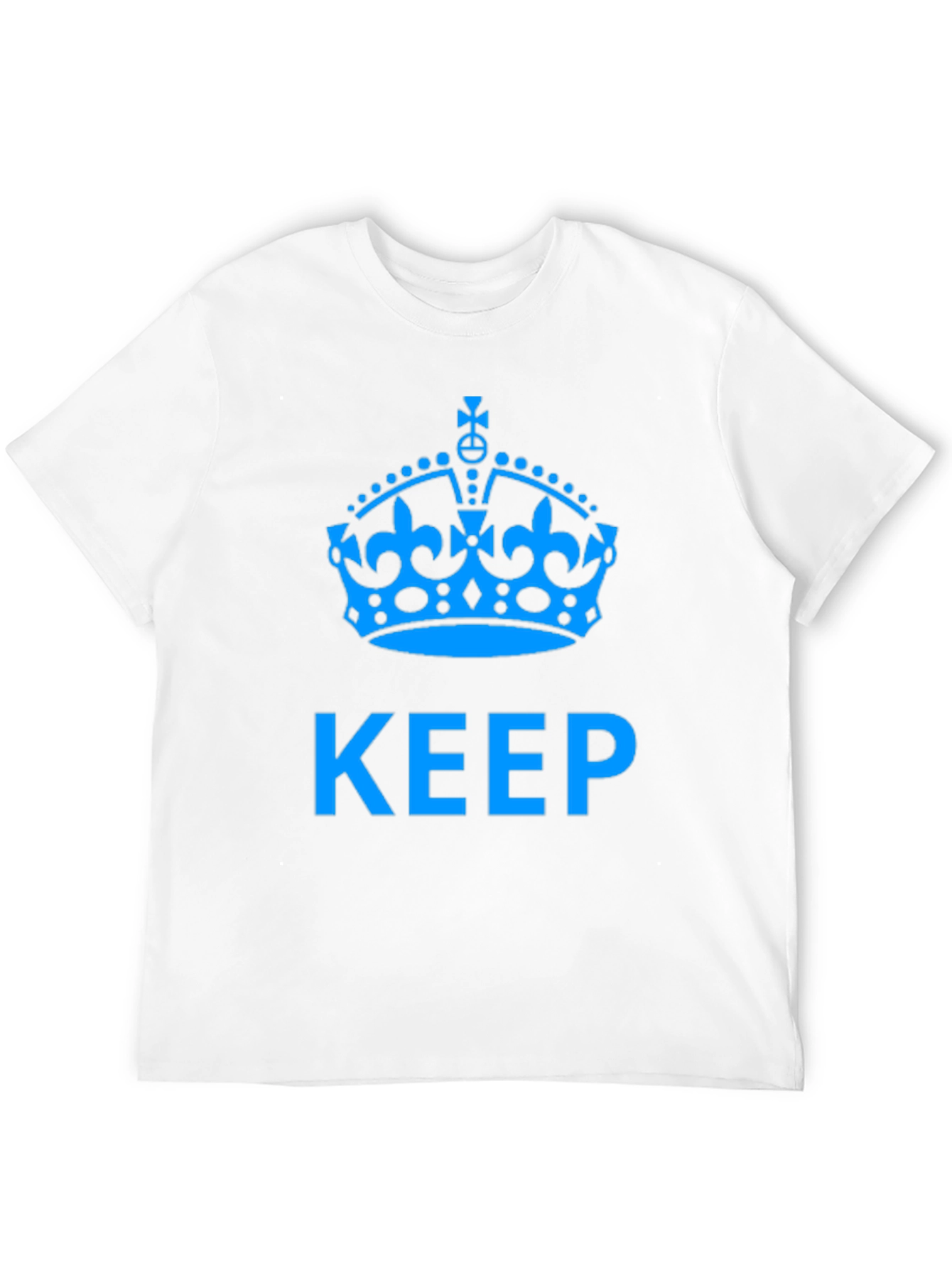 Keep Calm Crown Graphic Black T-Shirt