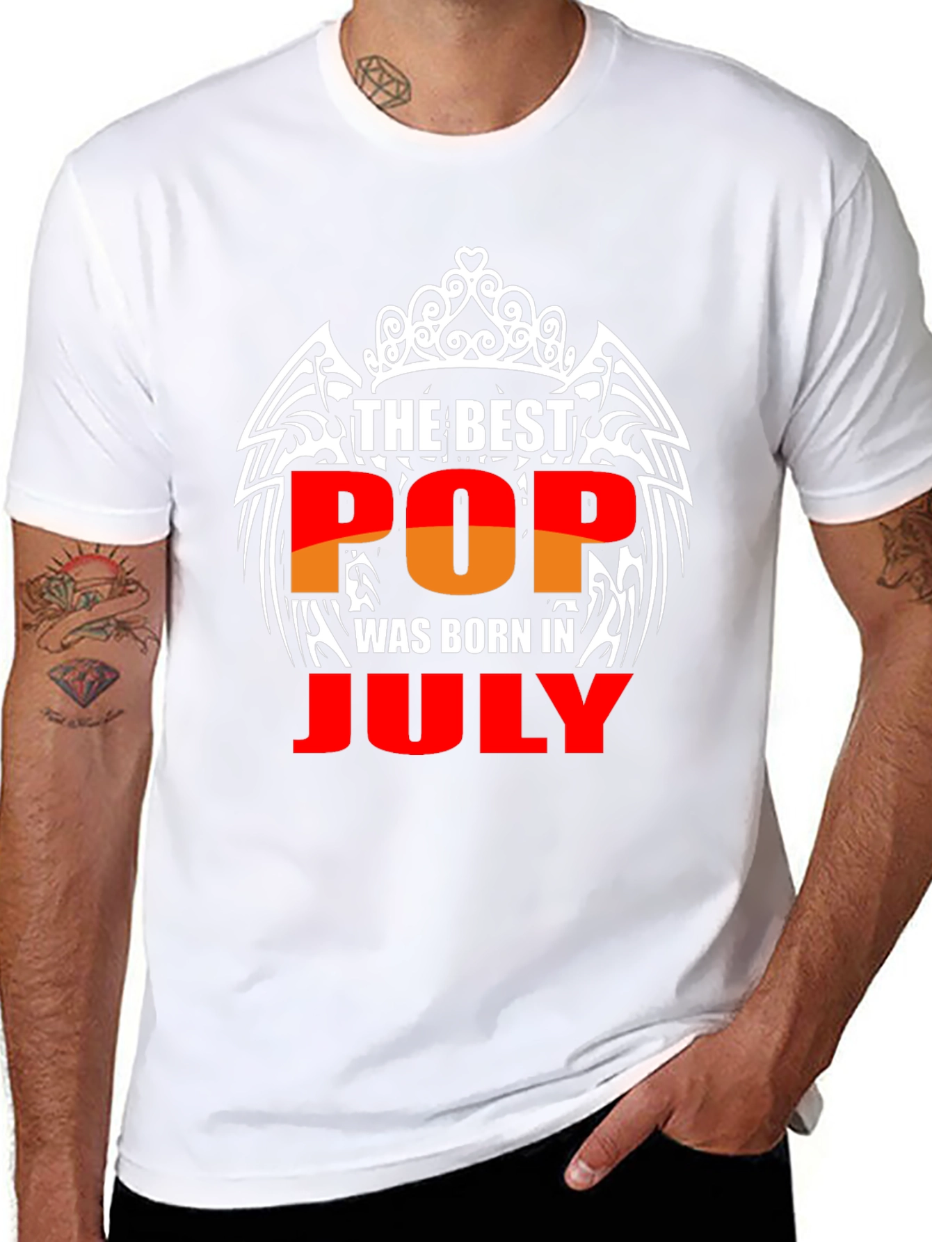 Best Pop Born in July Graphic Tee