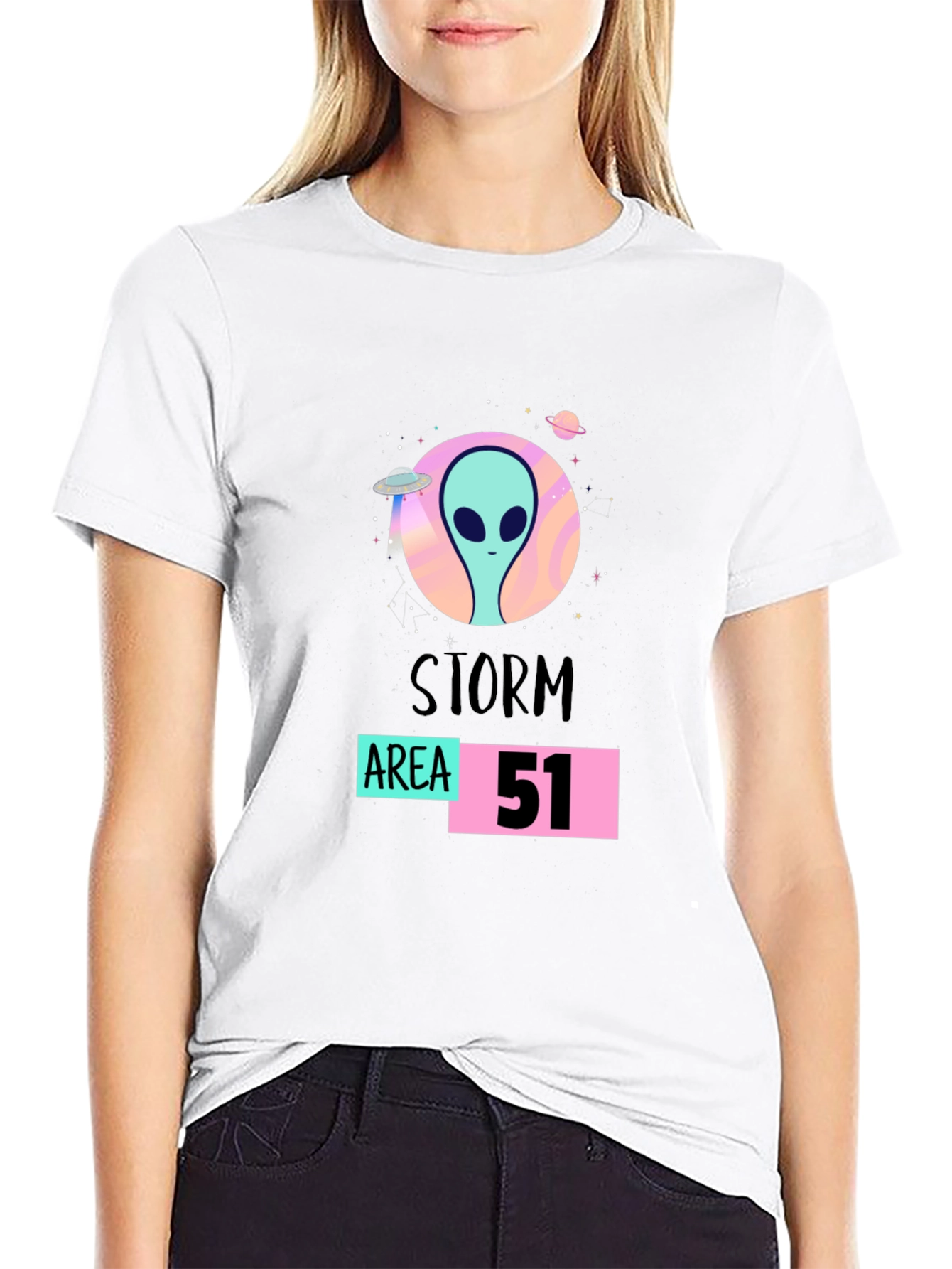 Storm Area 51 Alien Graphic T-Shirt