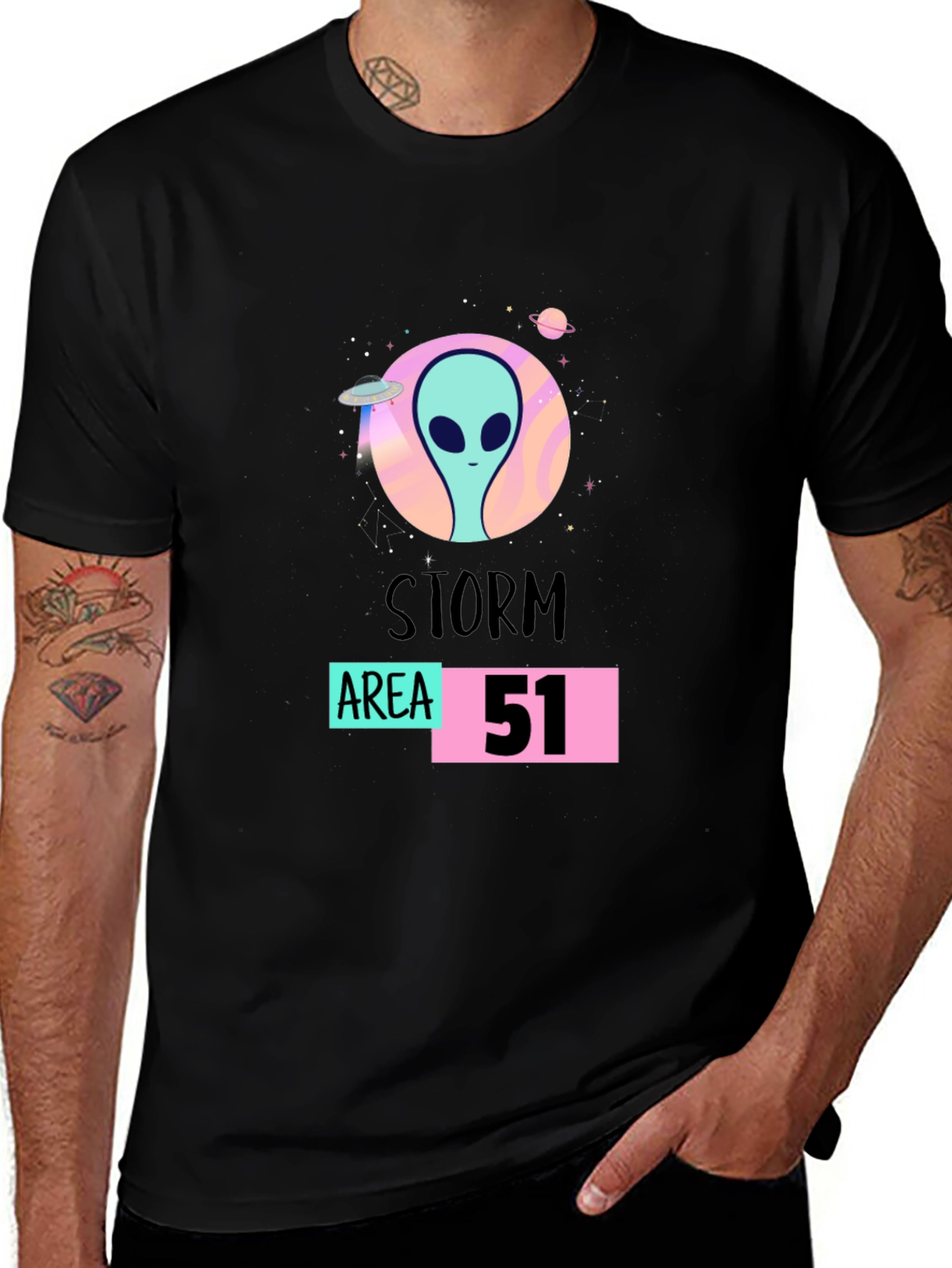 Storm Area 51 Alien Graphic T-Shirt