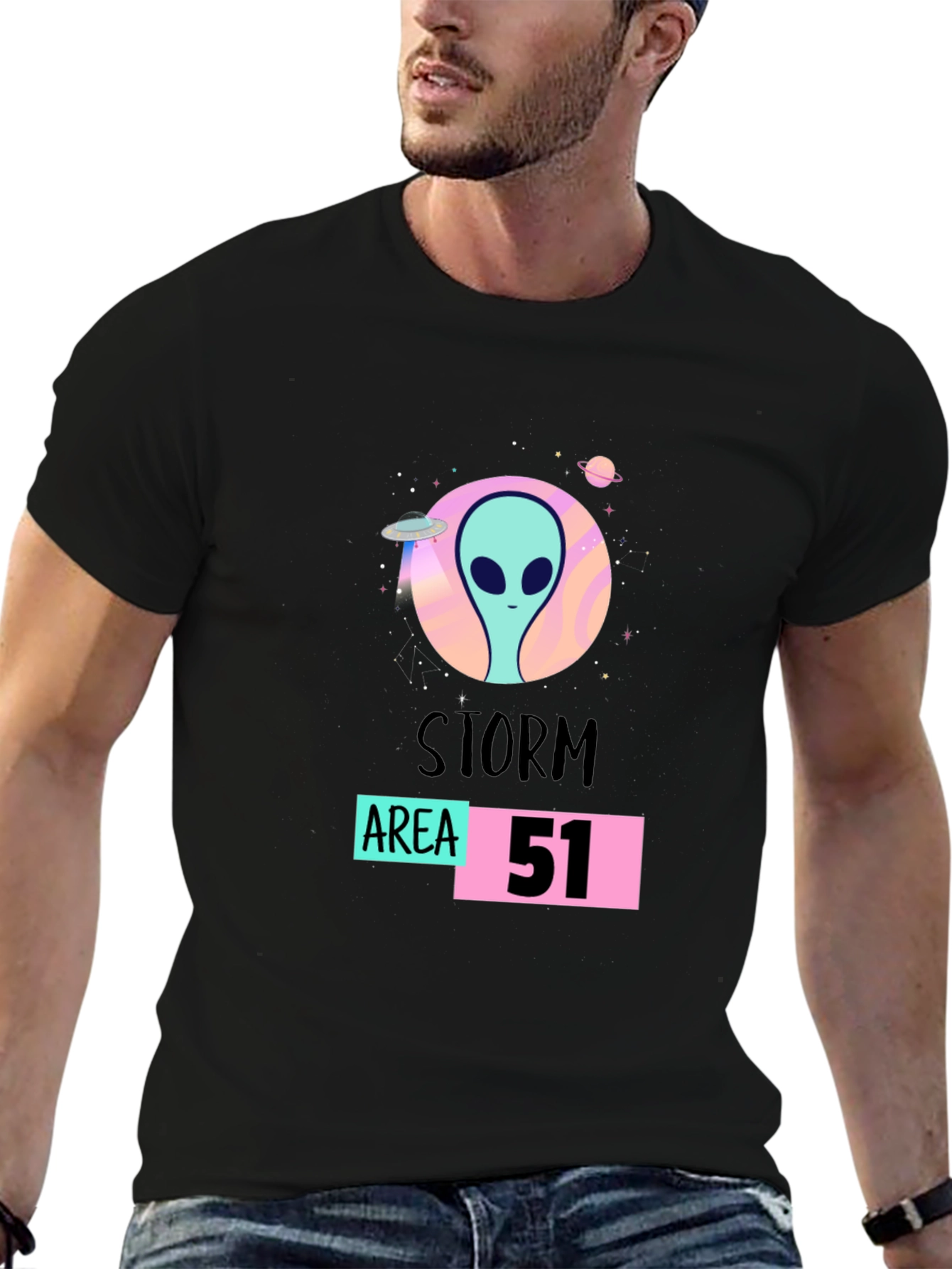 Storm Area 51 Alien Graphic T-Shirt