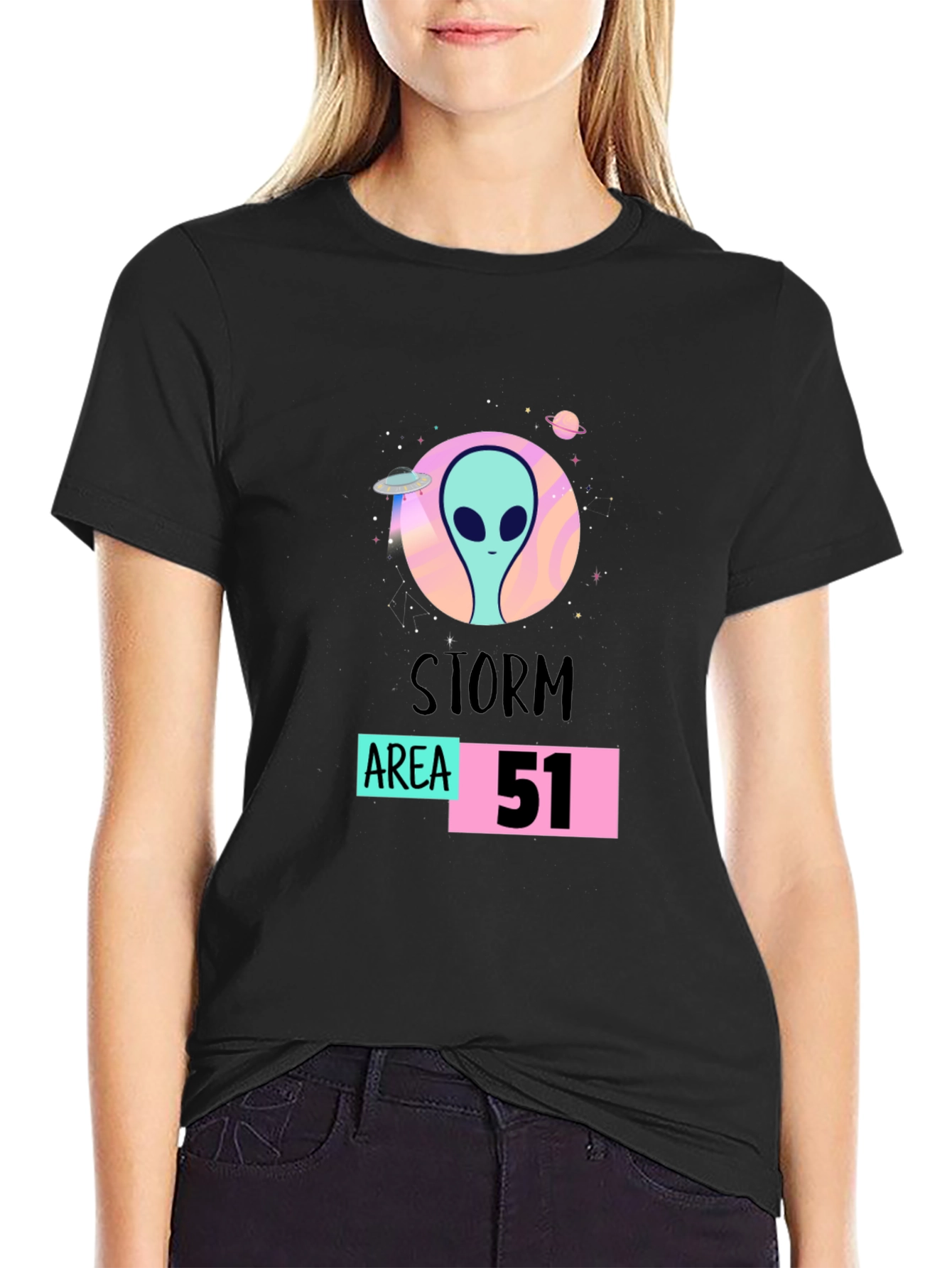 Storm Area 51 Alien Graphic T-Shirt