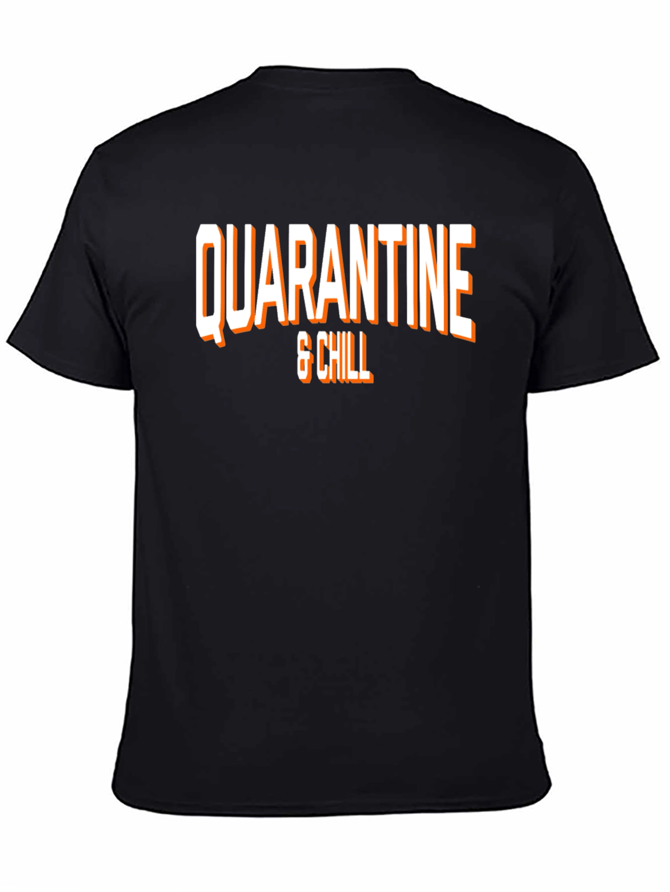 Quarantine & Chill Graphic Tee - Black T-Shirt