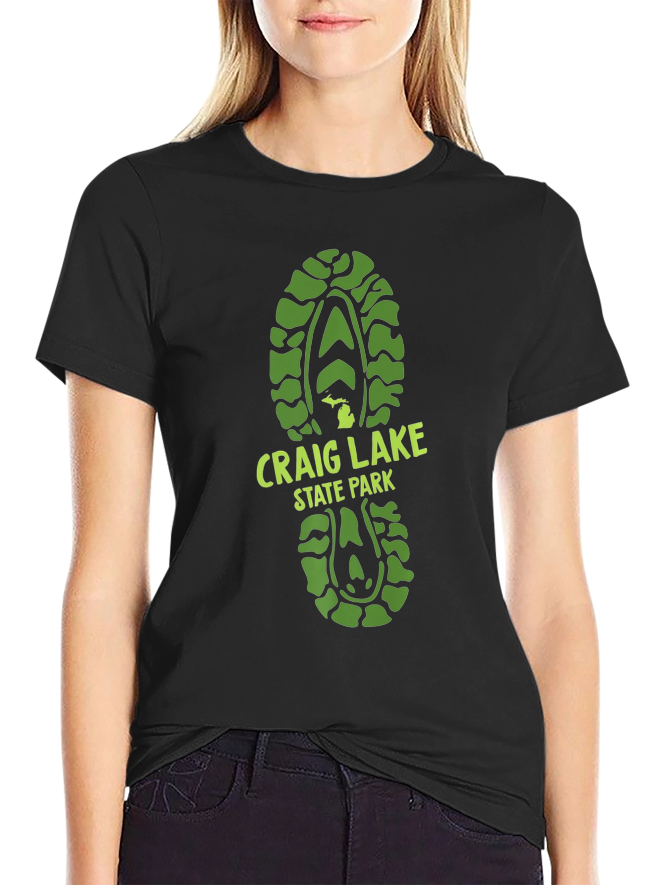Craig Lake State Park Black T-Shirt