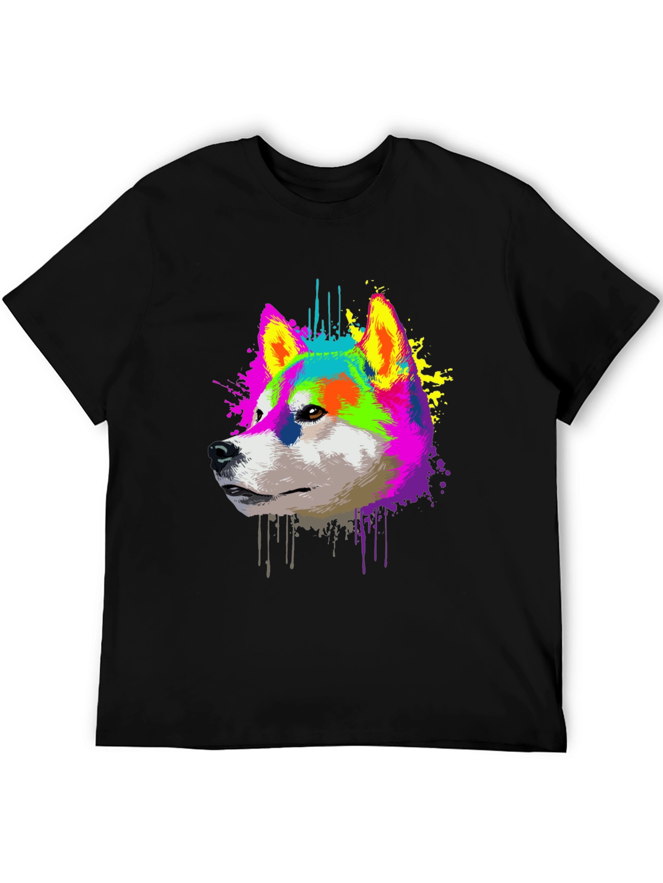 Vibrant Shiba Inu Graphic T-Shirt