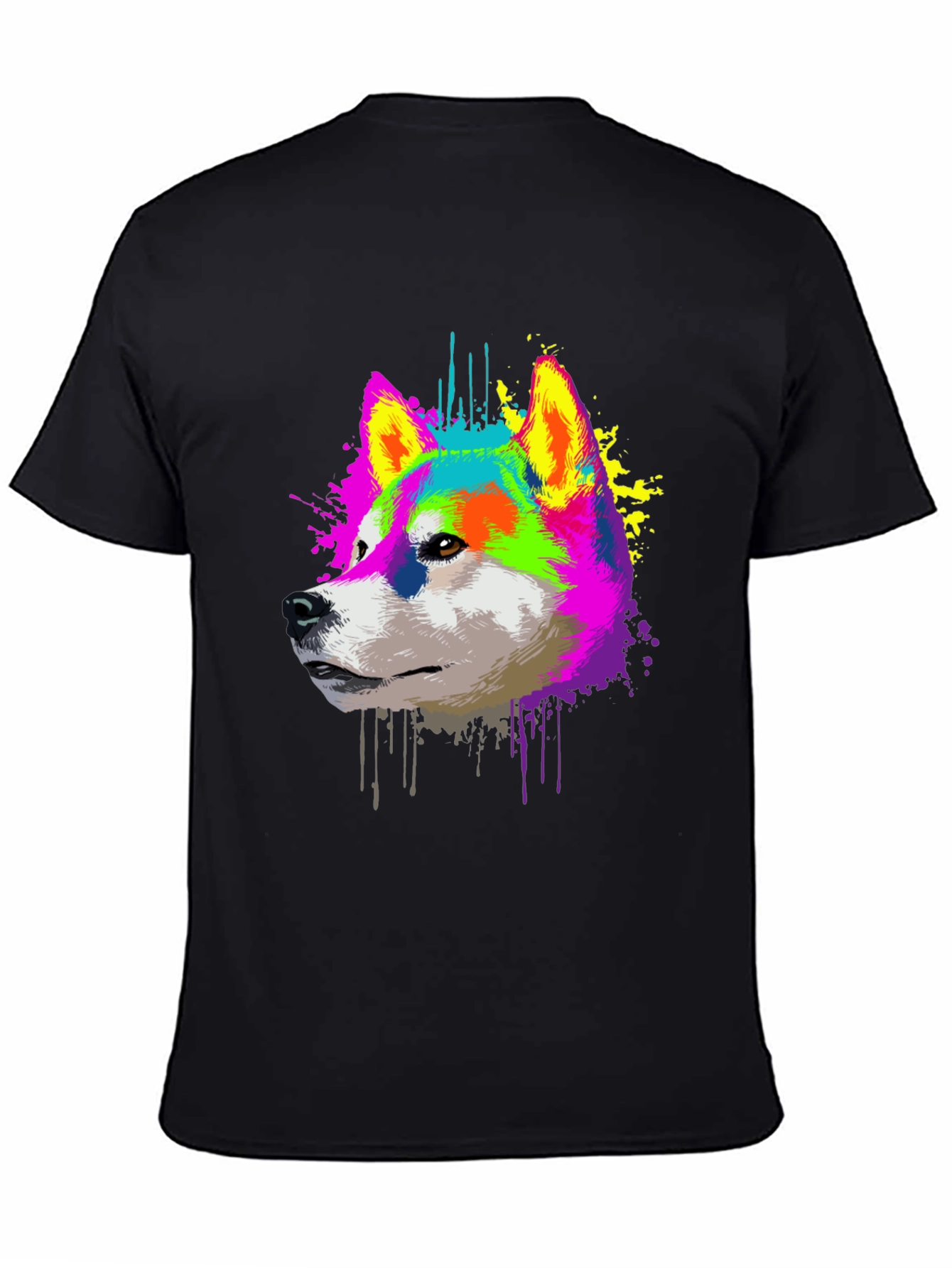 Vibrant Shiba Inu Graphic T-Shirt
