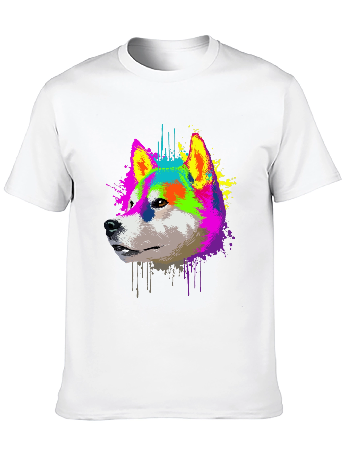 Vibrant Shiba Inu Graphic T-Shirt