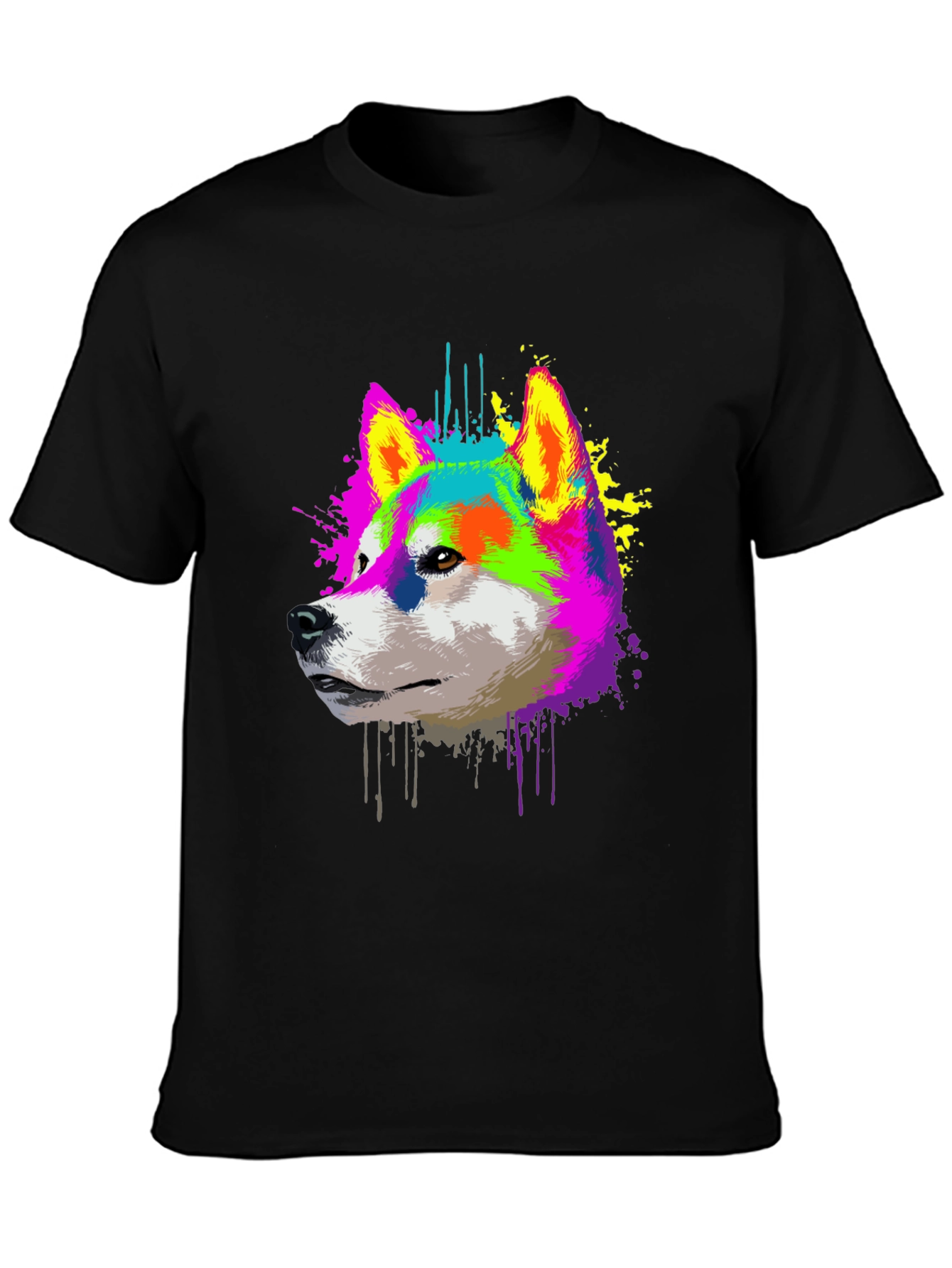 Vibrant Shiba Inu Graphic T-Shirt