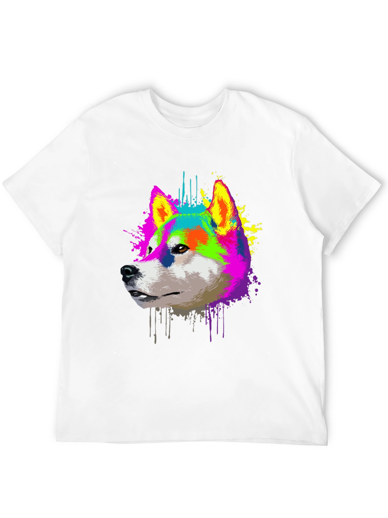 Vibrant Shiba Inu Graphic T-Shirt
