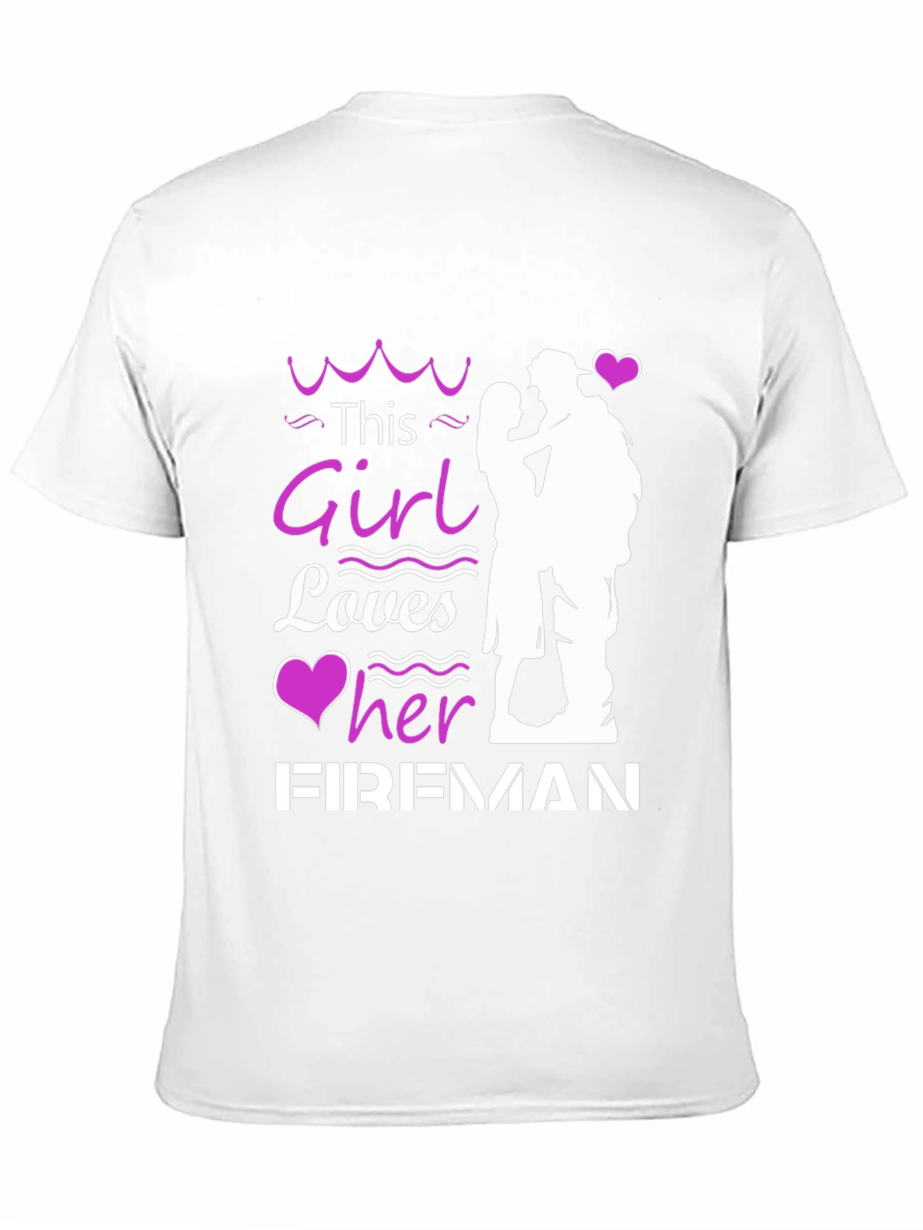 This Girl Loves Her Fireman Graphic T-Shirt