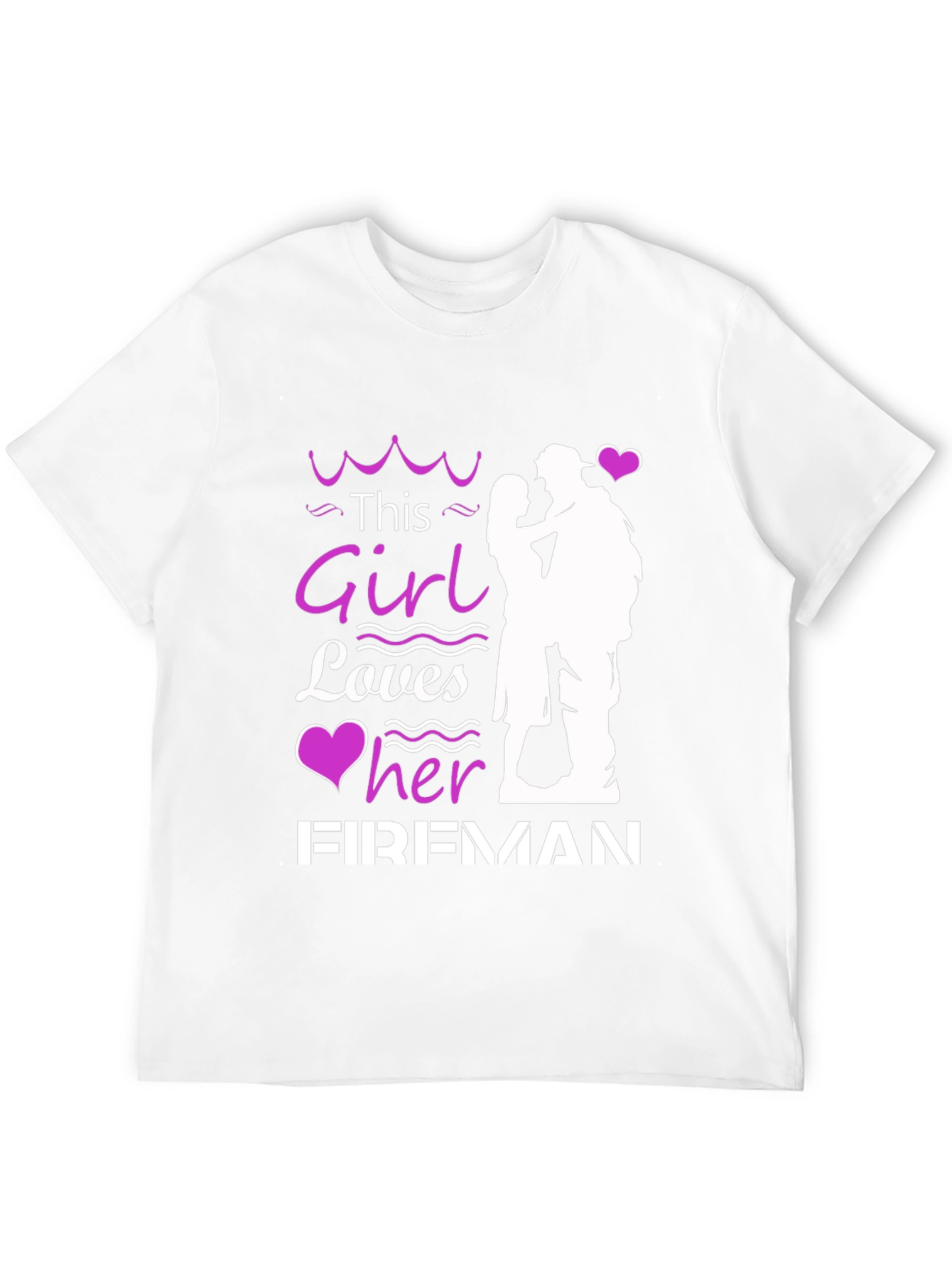 This Girl Loves Her Fireman Graphic T-Shirt