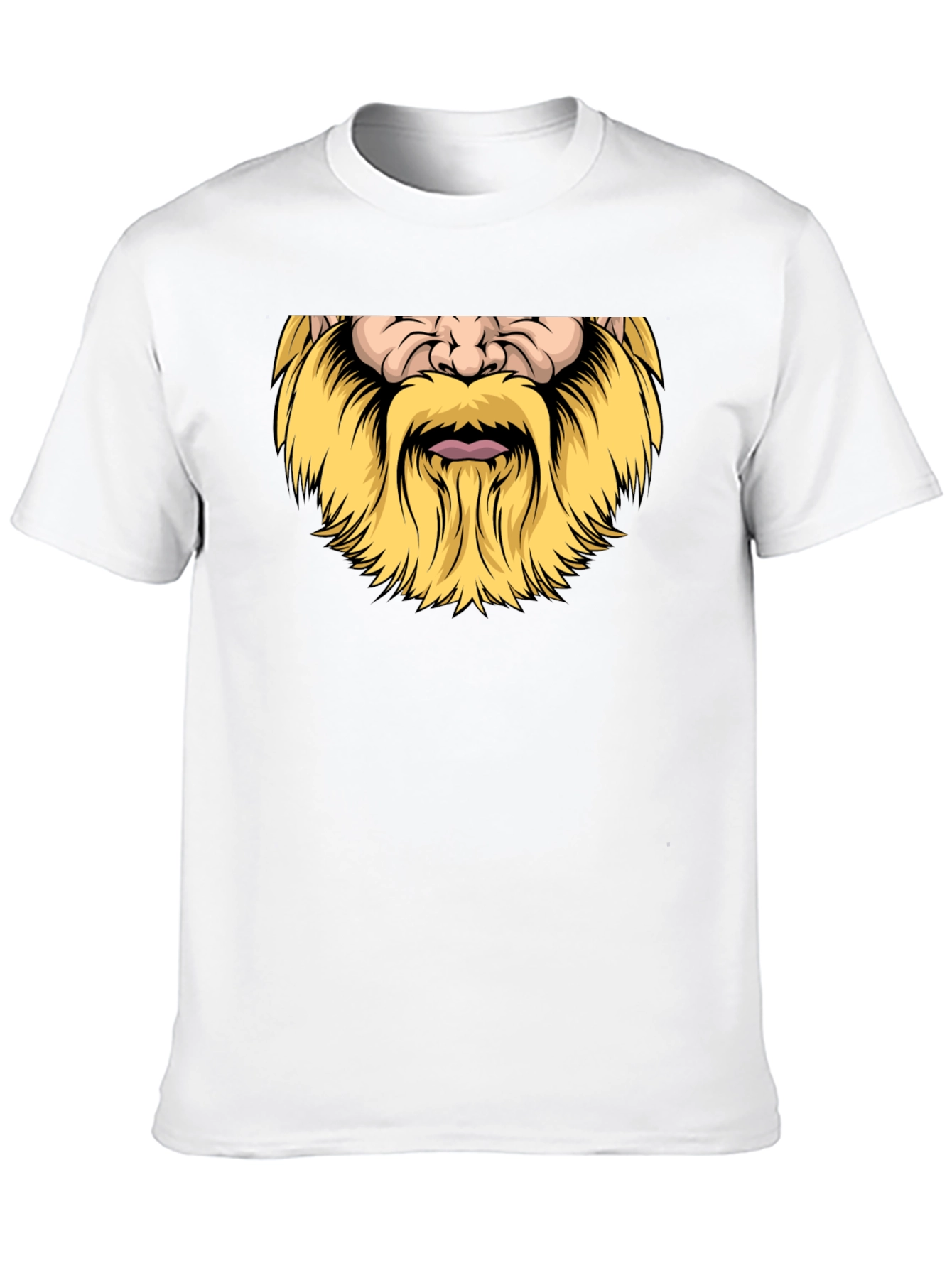 Viking Beard Graphic Black T-Shirt