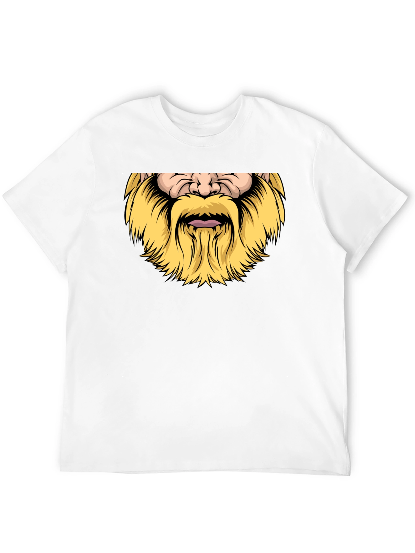 Viking Beard Graphic Black T-Shirt