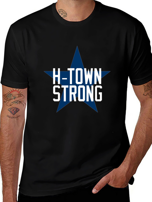 H-Town Strong Star Graphic Tee - Black