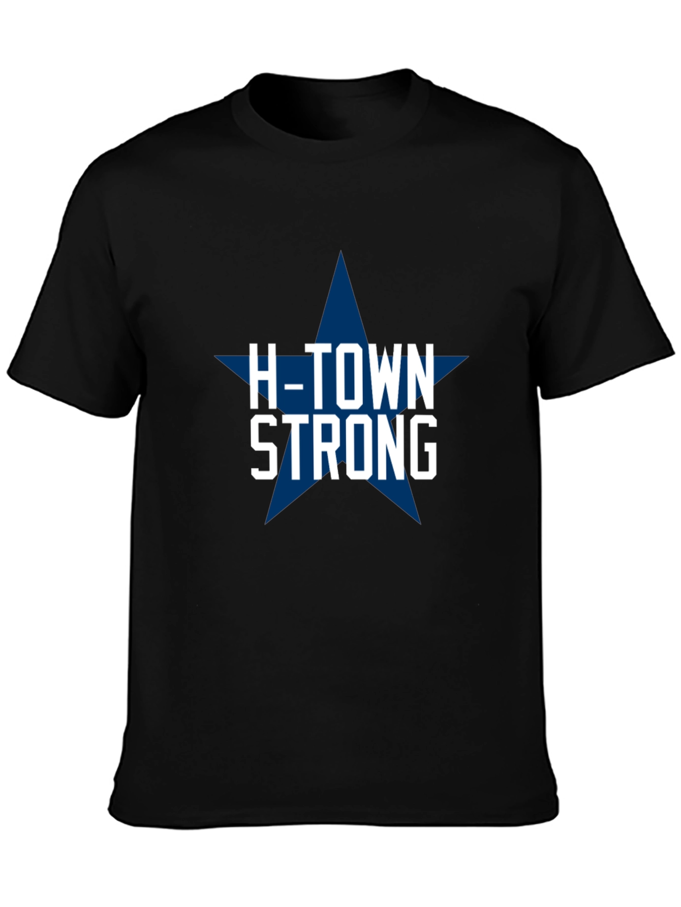 H-Town Strong Star Graphic Tee - Black