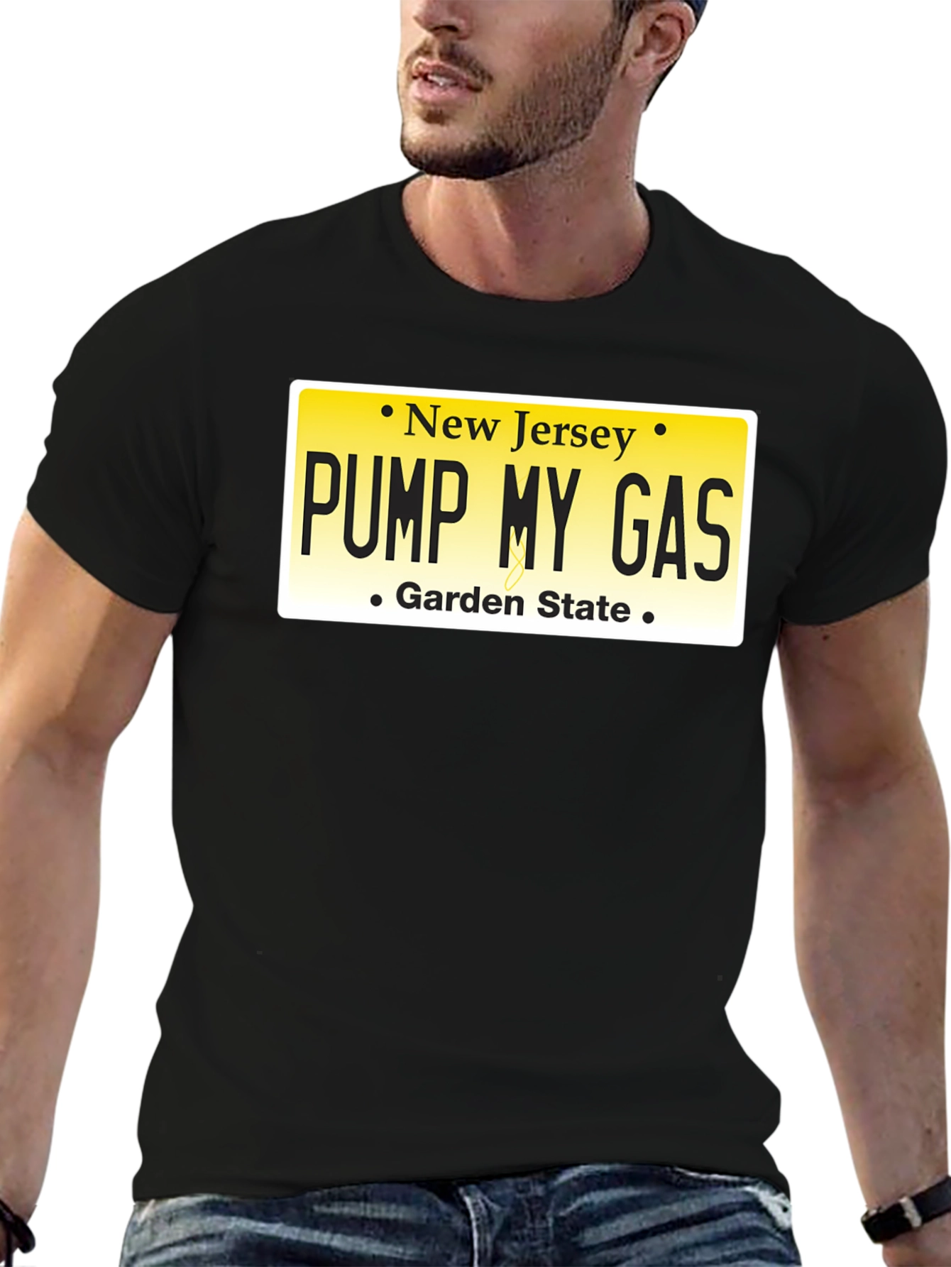 New Jersey Pump My Gas Black T-Shirt