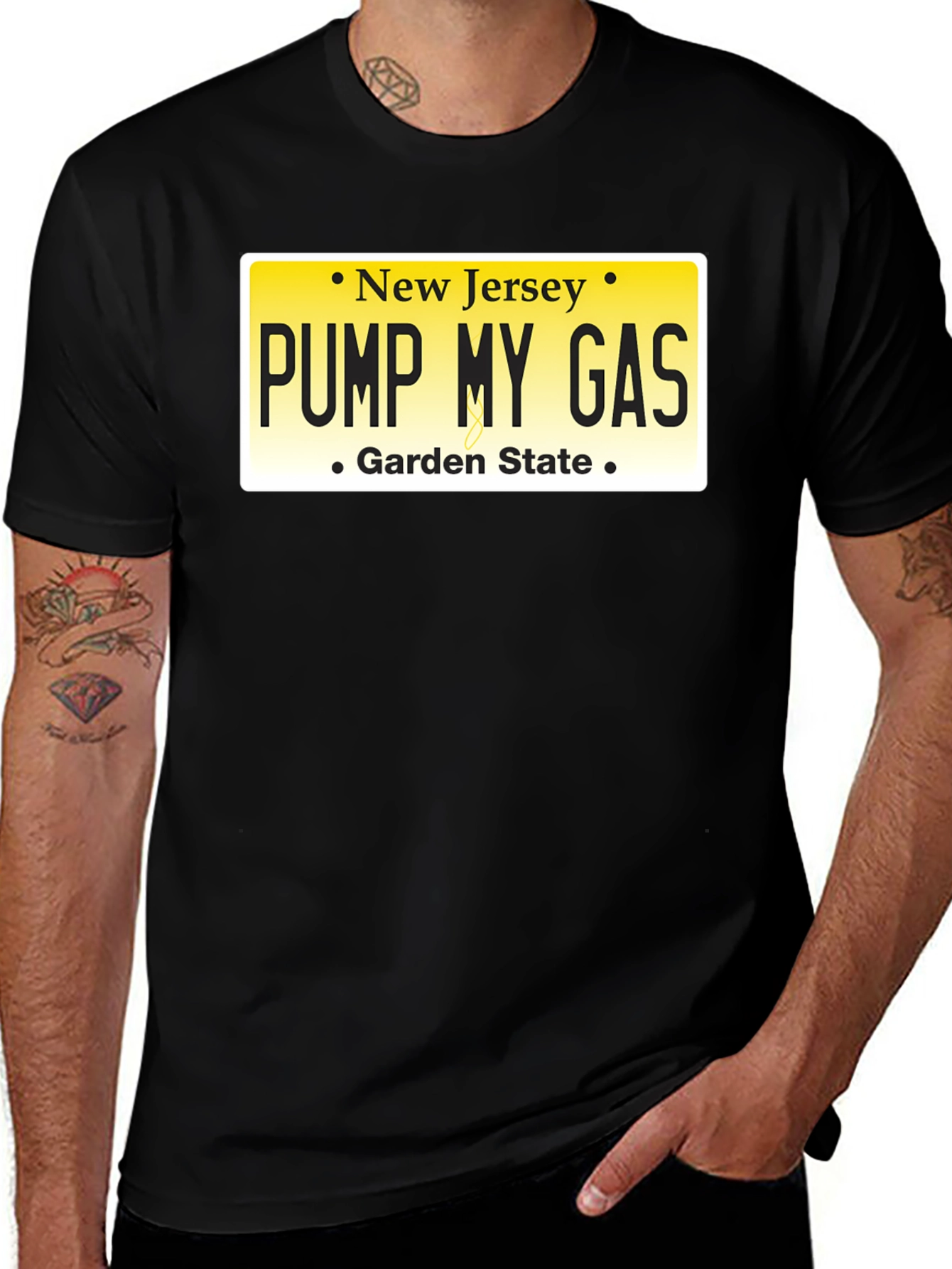 New Jersey Pump My Gas Black T-Shirt