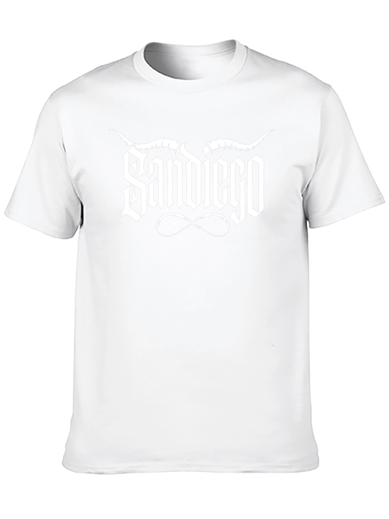 Sandiego Graphic T-Shirt - Black Crew Neck