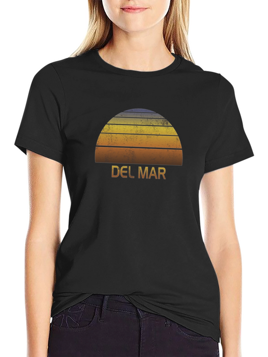 Del Mar Sunset T-Shirt - Retro Style Graphic Tee
