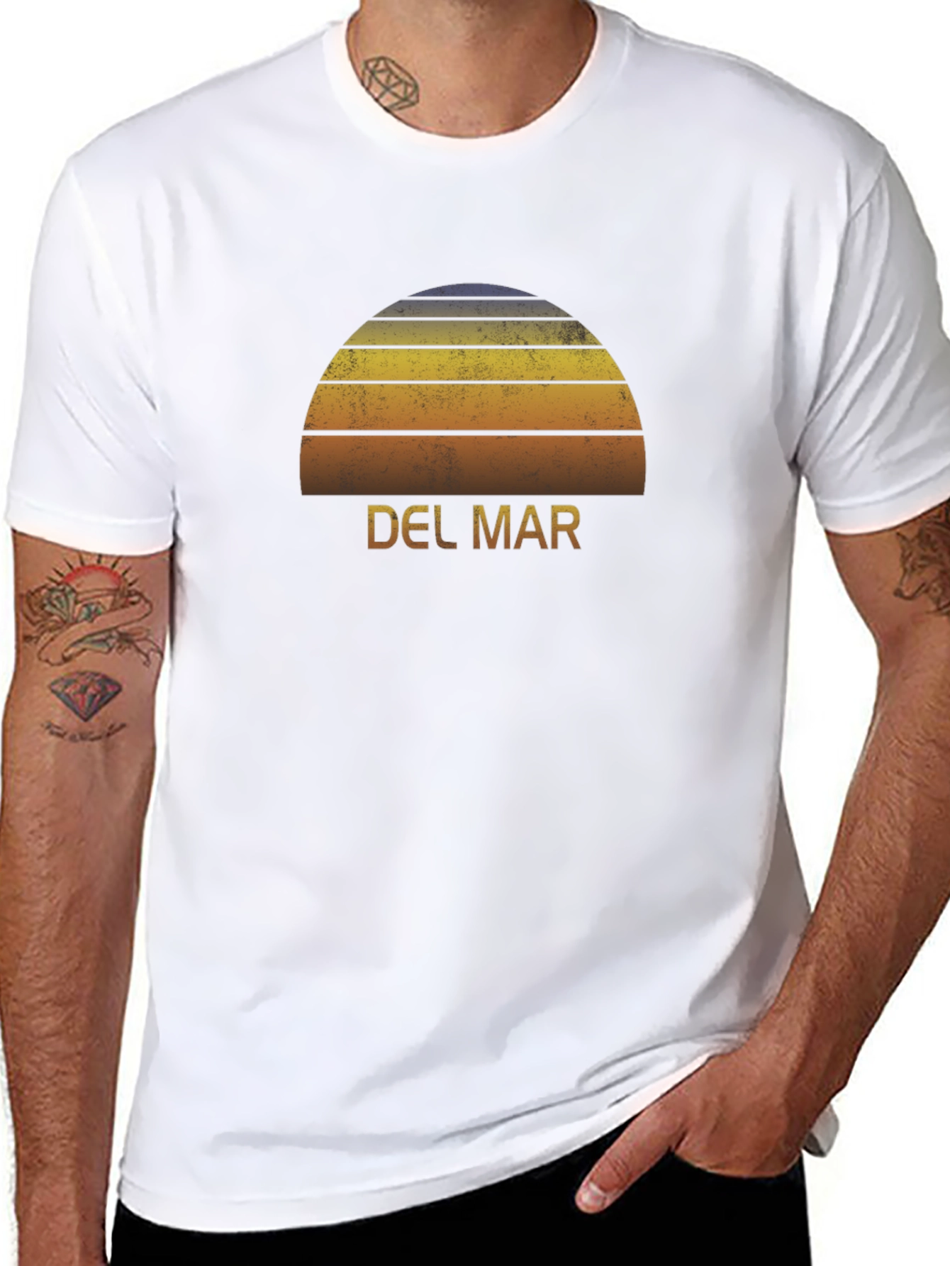 Del Mar Sunset T-Shirt - Retro Style Graphic Tee