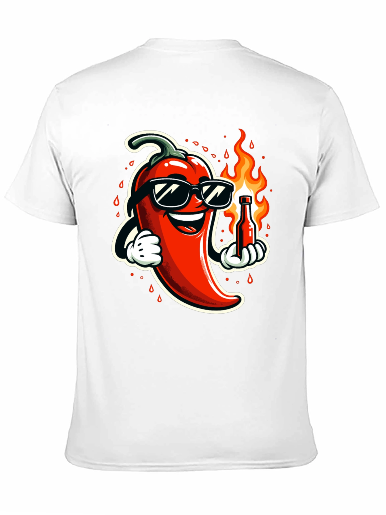 Spicy Chili Pepper Black T-Shirt