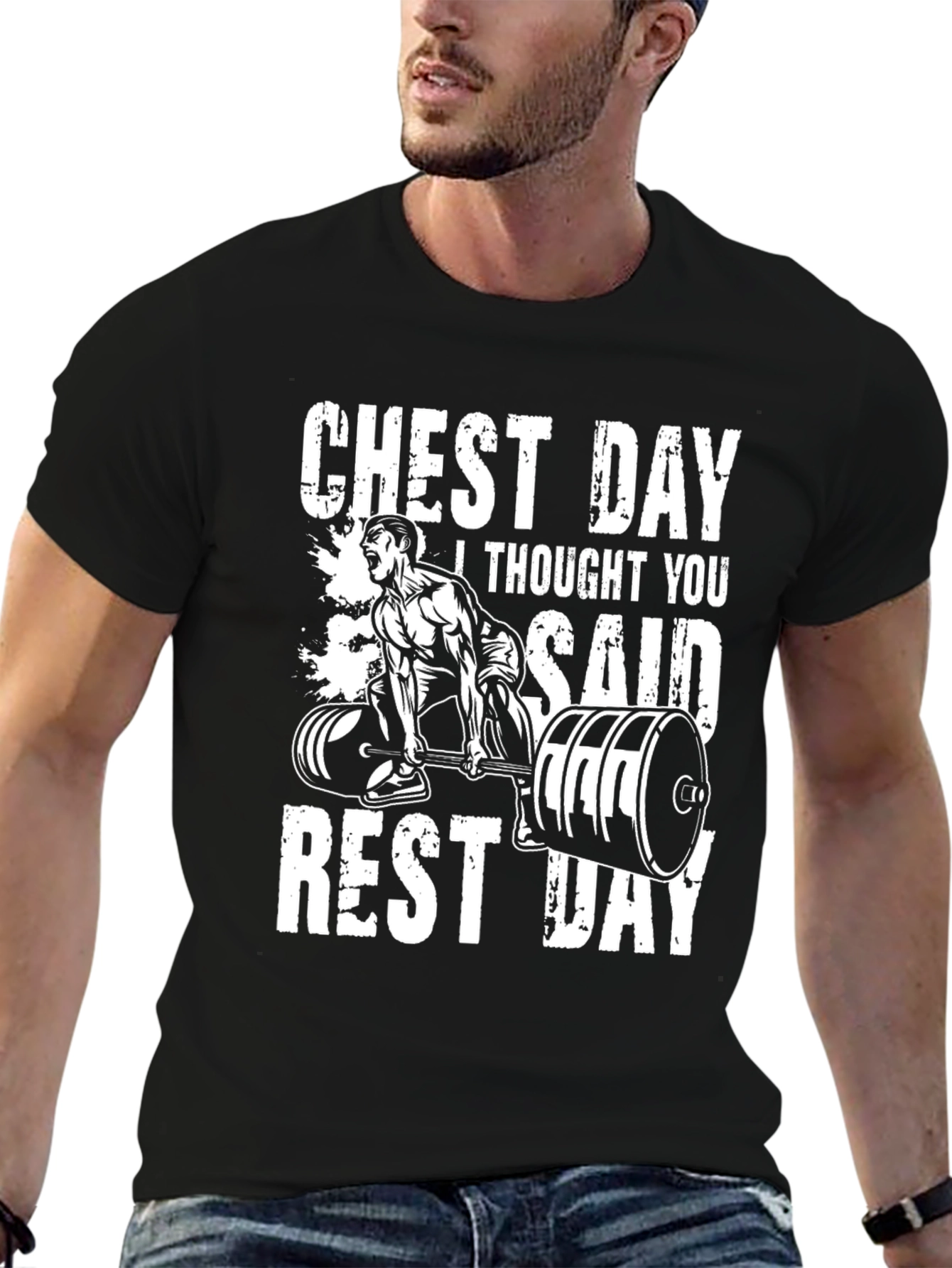 Chest Day Funny Workout Gym T-Shirt