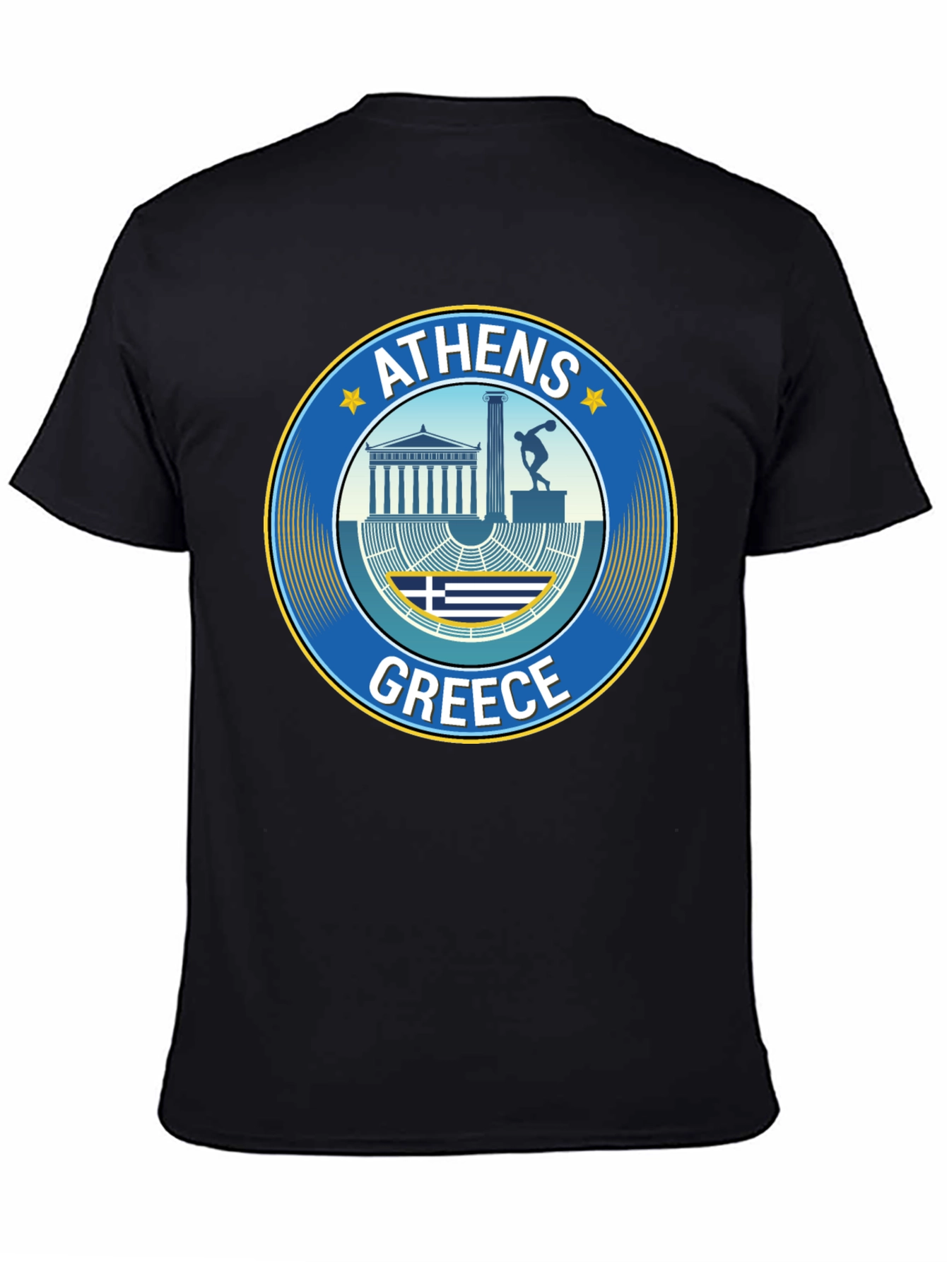 Athens Greece T-Shirt Souvenir Black