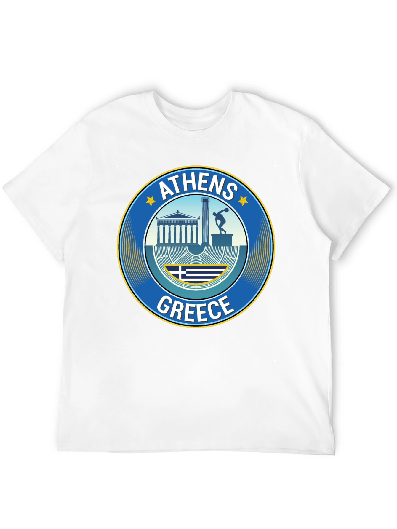 Athens Greece T-Shirt Souvenir Black