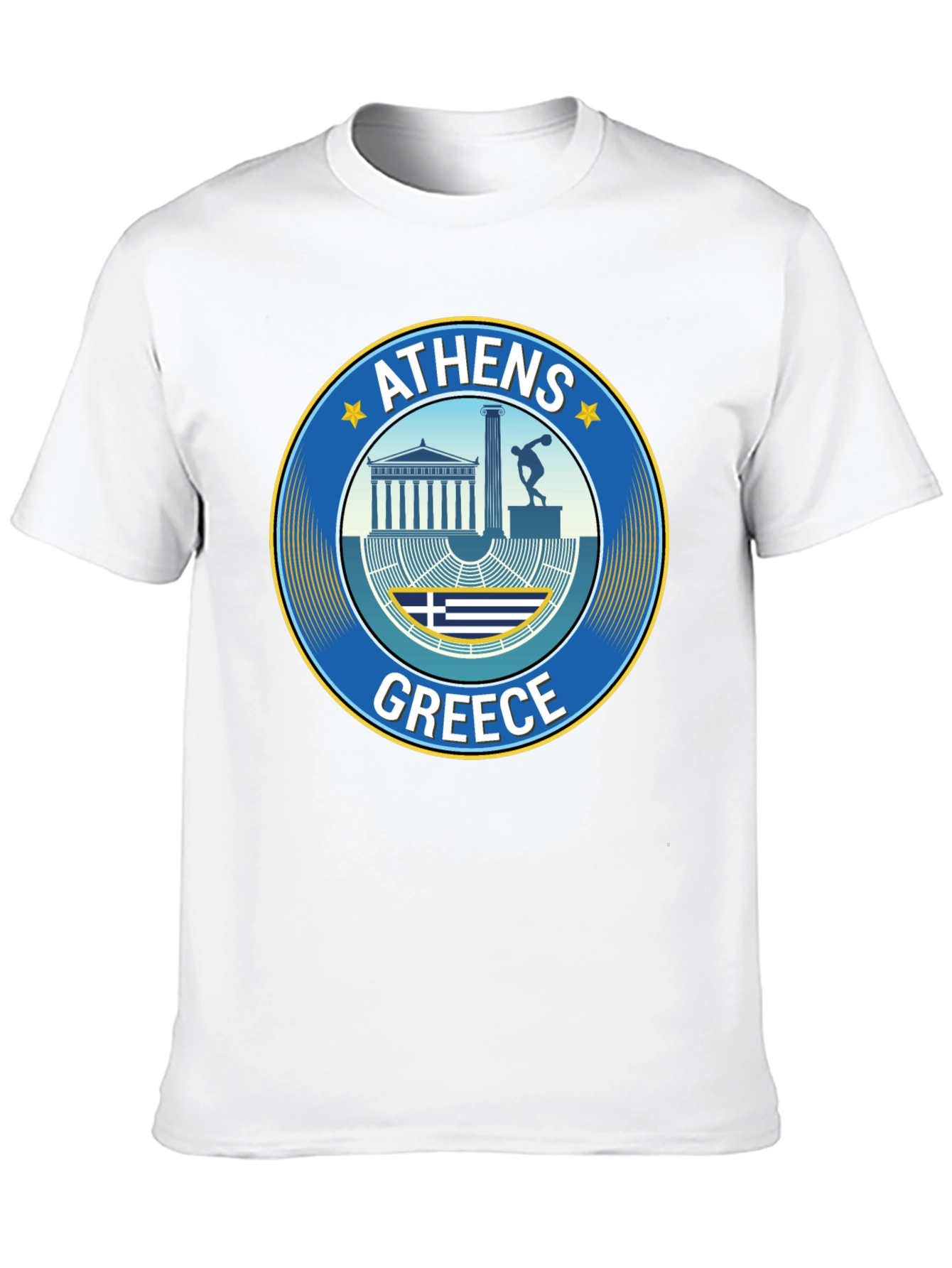 Athens Greece T-Shirt Souvenir Black