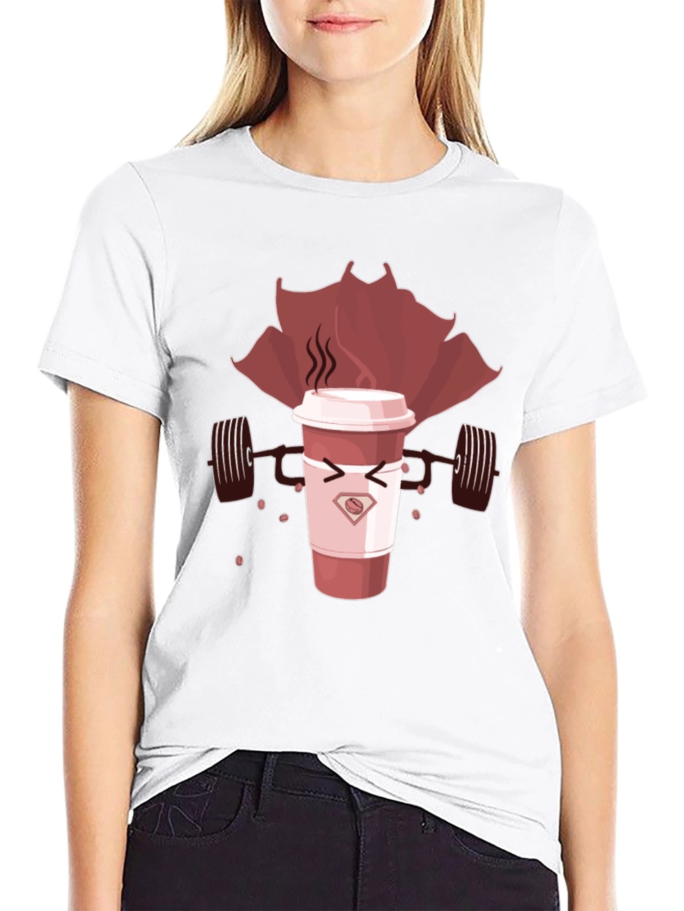 Superhero Coffee Black T-Shirt