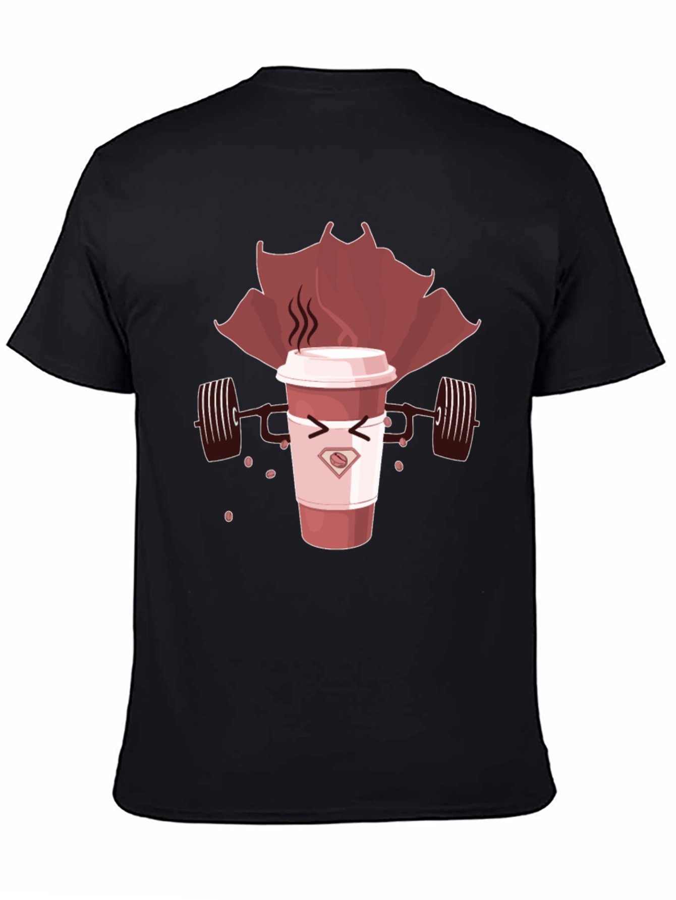 Superhero Coffee Black T-Shirt