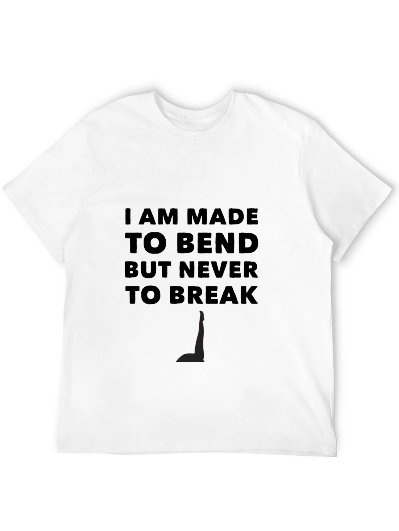 Resilient Black Tee: Bend Dont Break