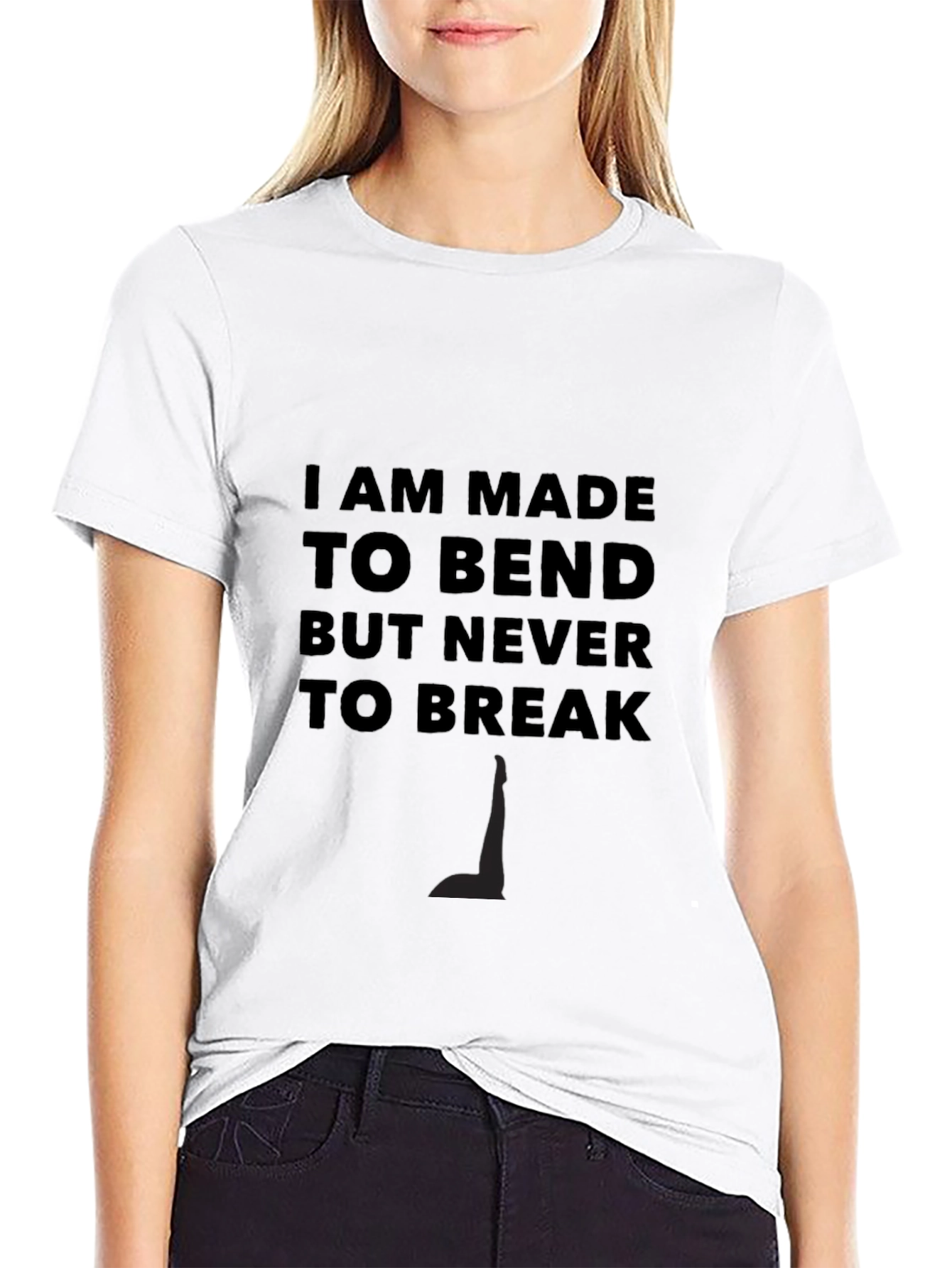 Resilient Black Tee: Bend Dont Break