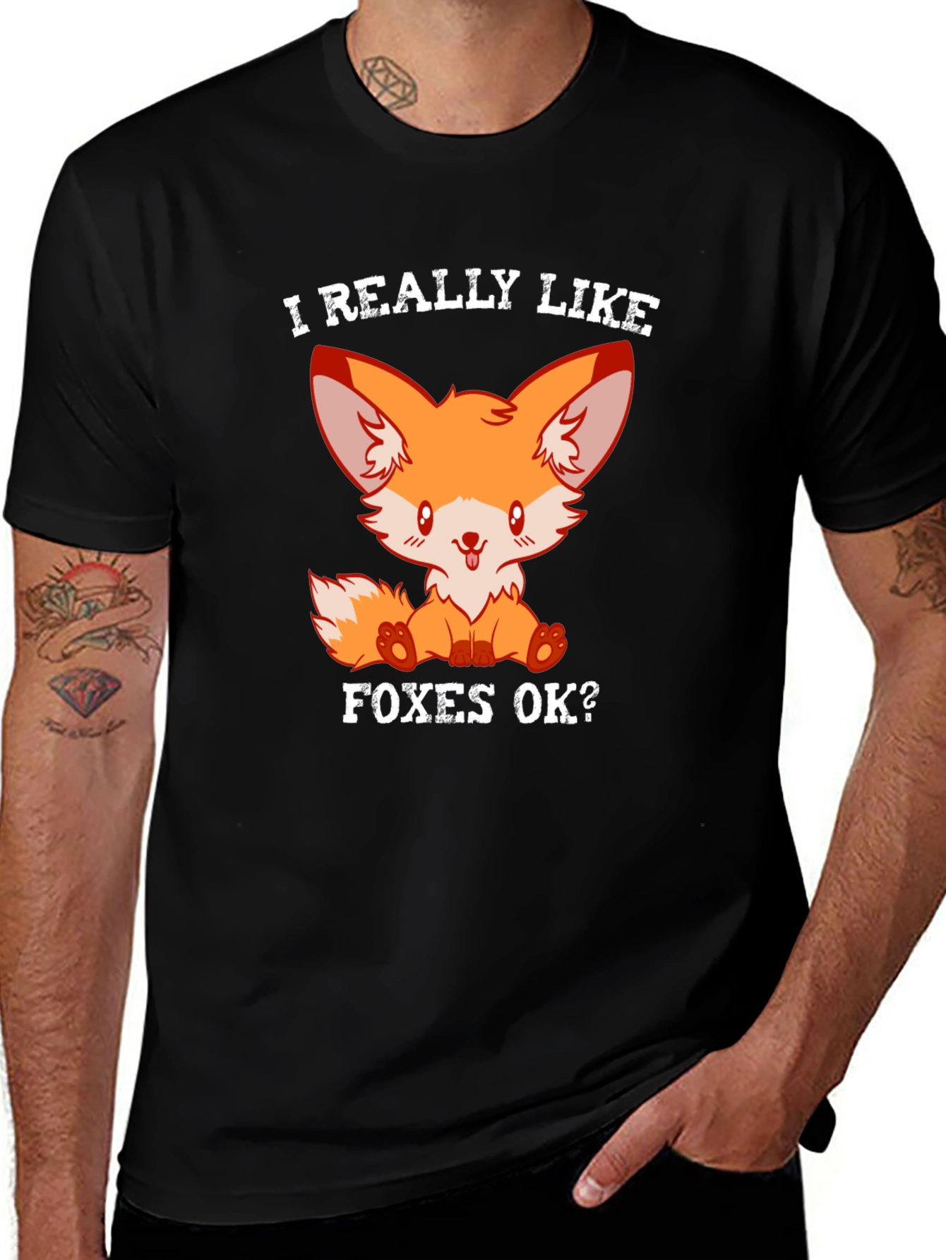 Cute Fox T-Shirt - I Really Like Foxes OK?