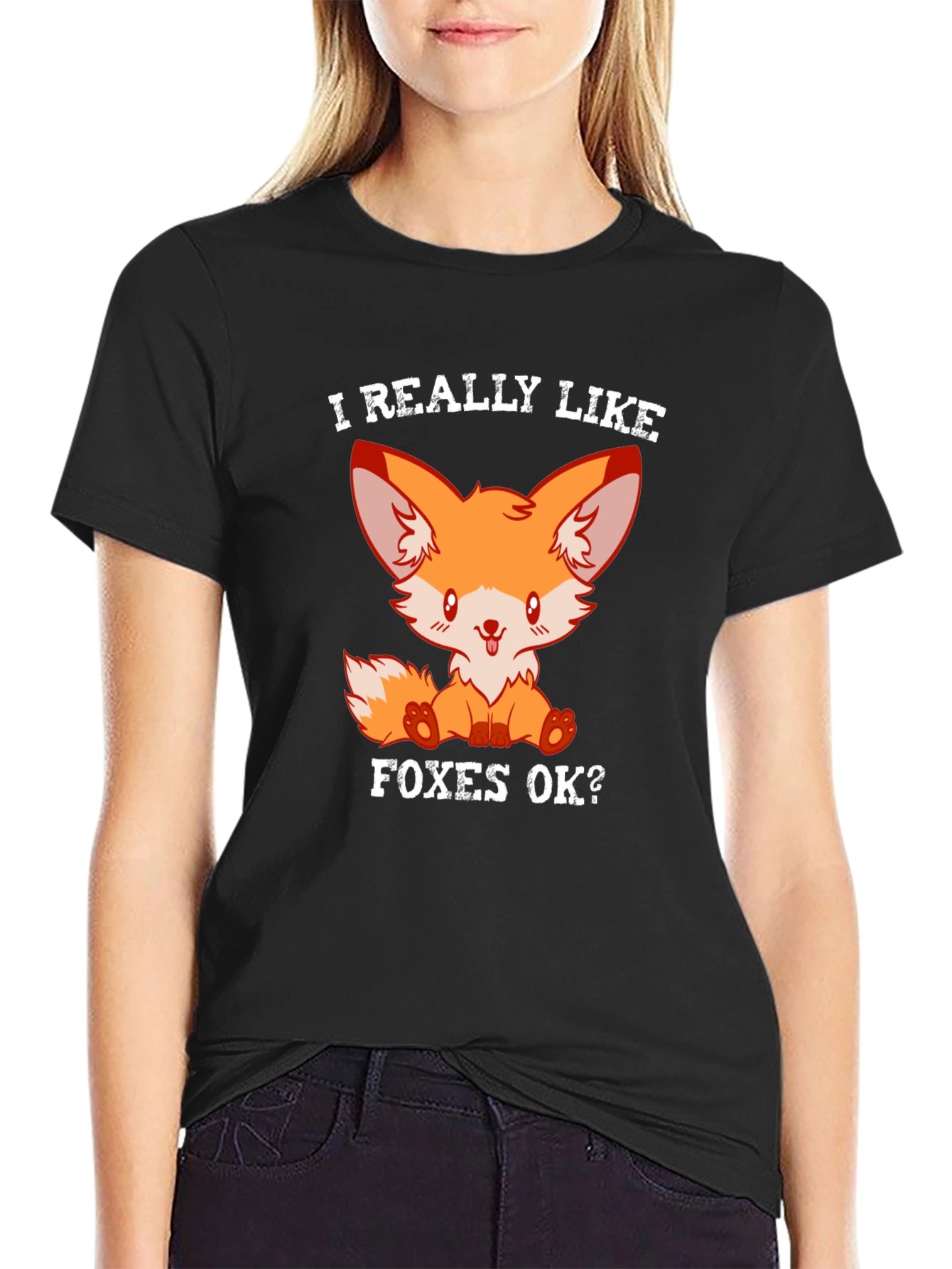 Cute Fox T-Shirt - I Really Like Foxes OK?