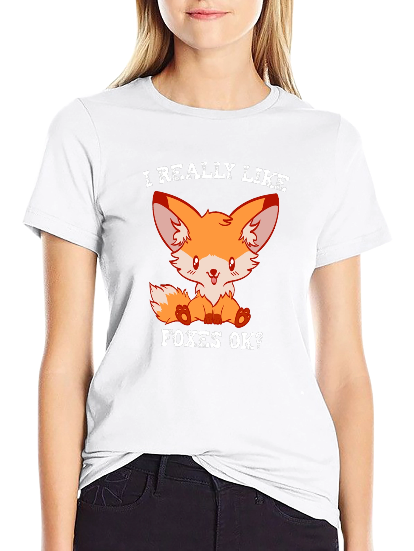 Cute Fox T-Shirt - I Really Like Foxes OK?