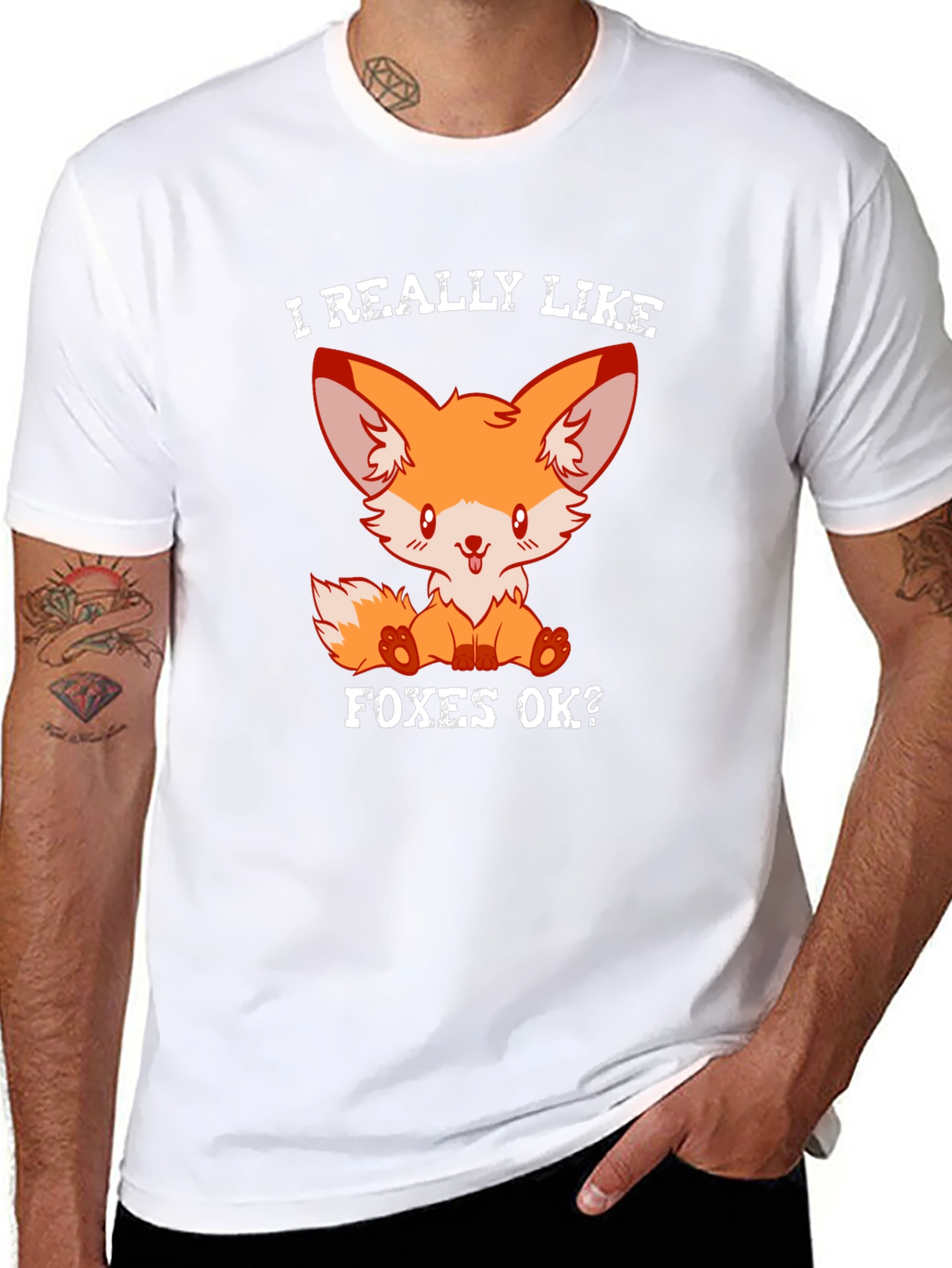 Cute Fox T-Shirt - I Really Like Foxes OK?