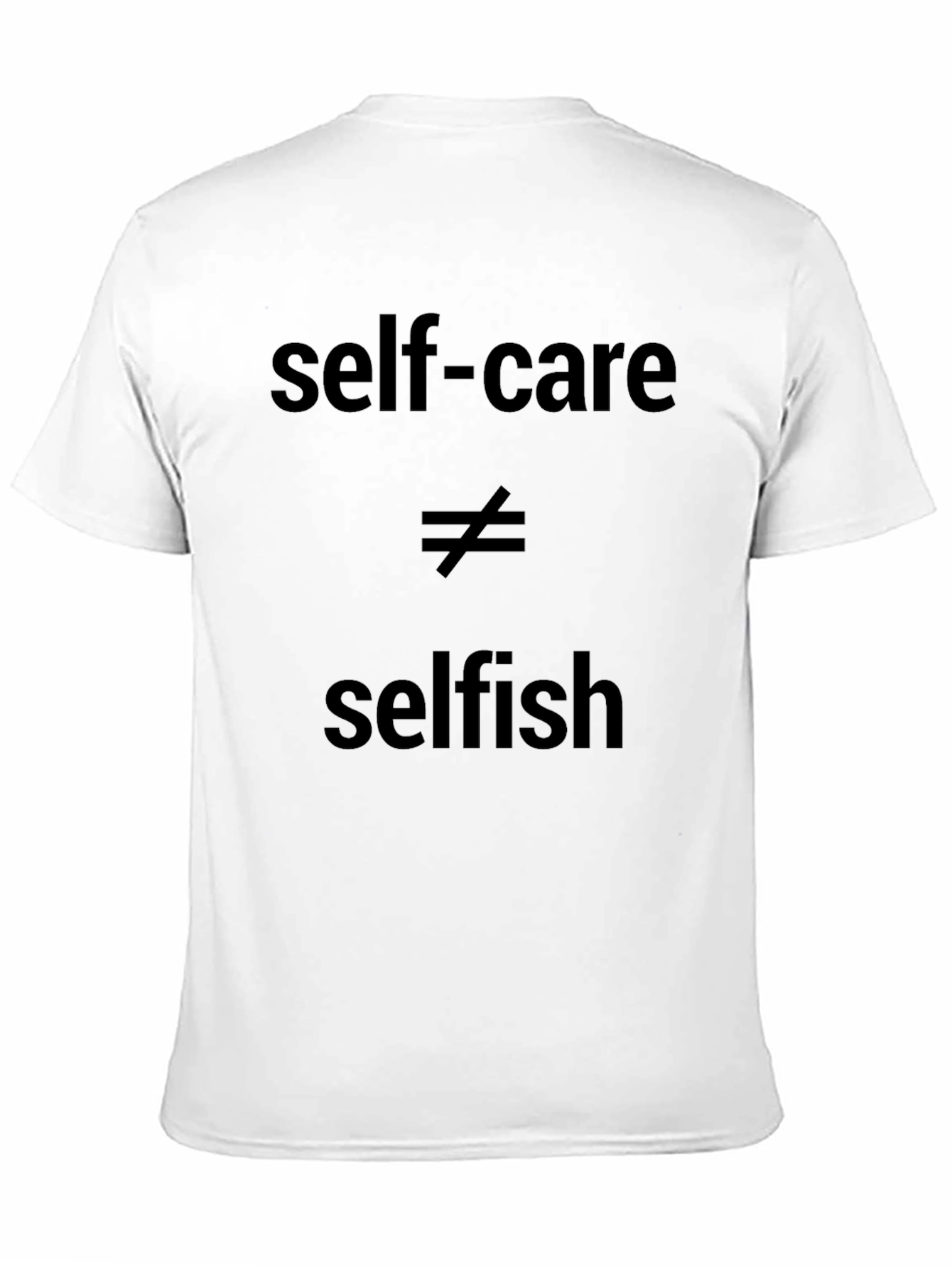 Self-Care Isnt Selfish Black Graphic Tee