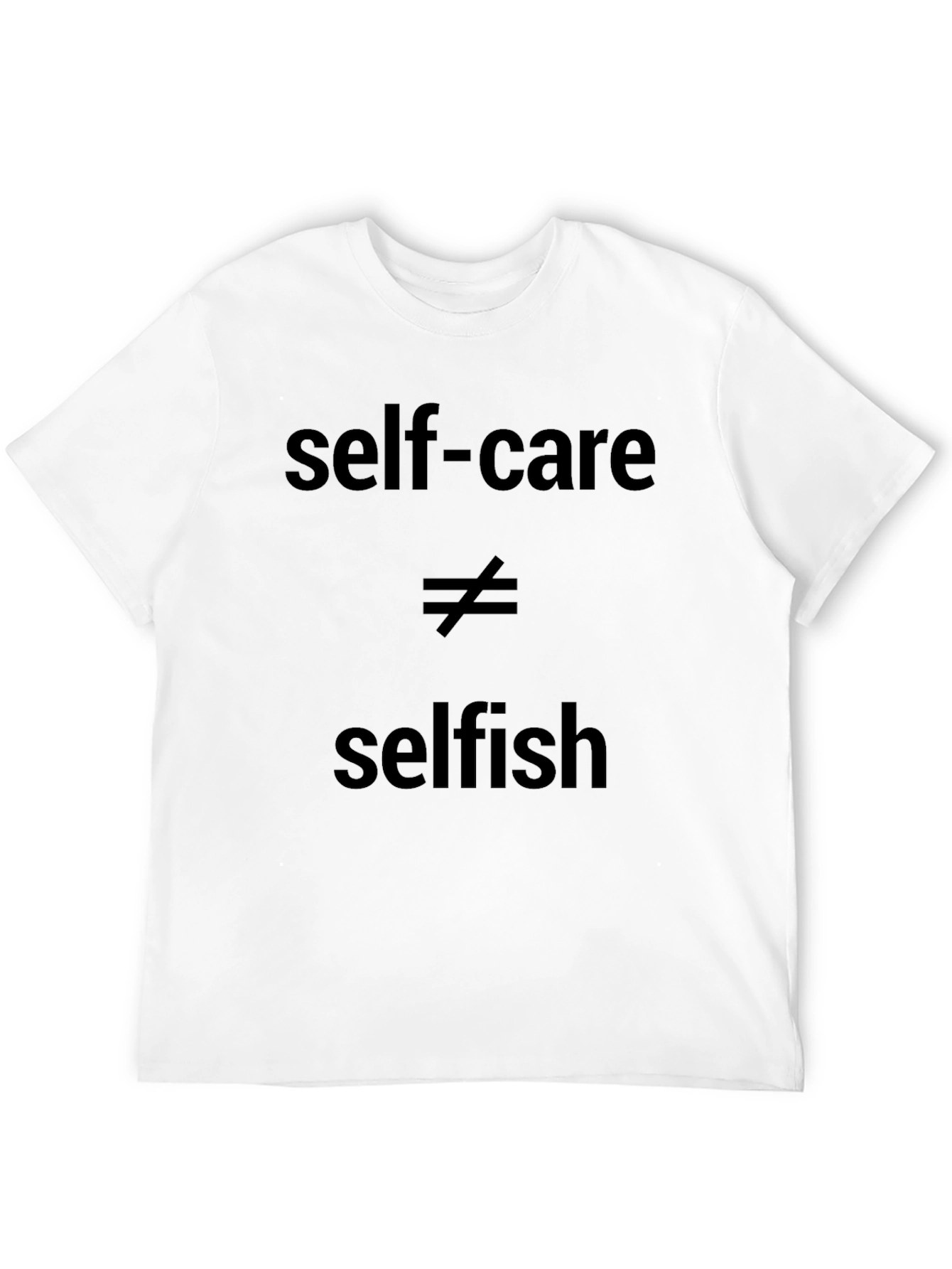 Self-Care Isnt Selfish Black Graphic Tee